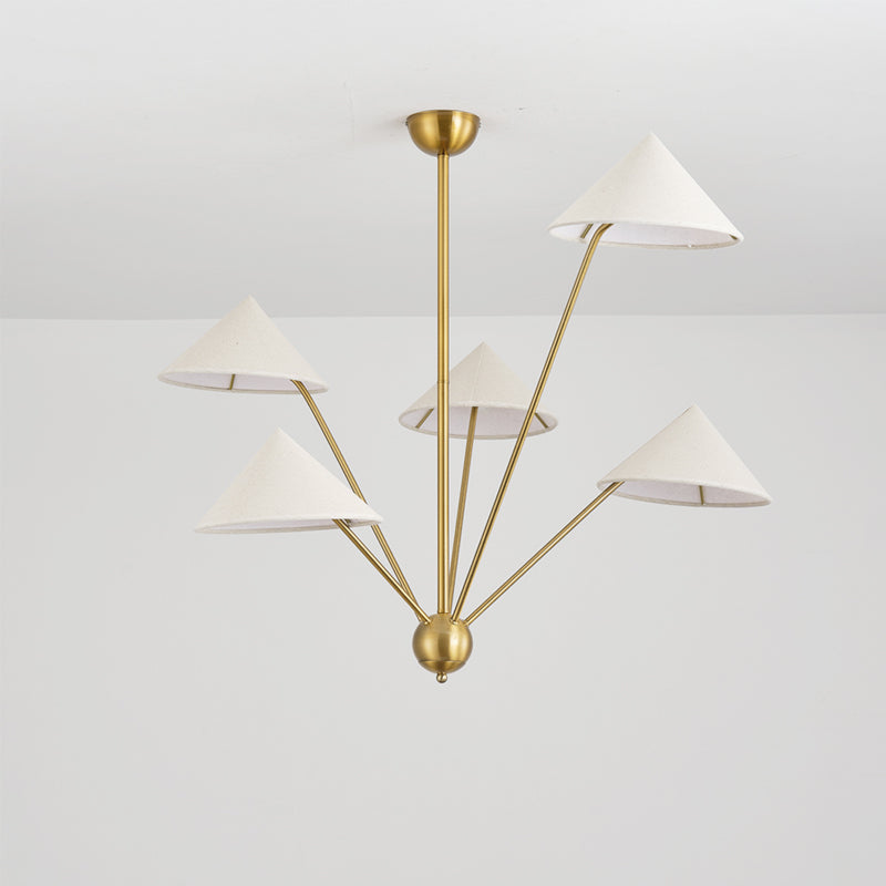 Silva Retro Simple LED Kronleuchter Metall MessingWohnzimmer/Küche