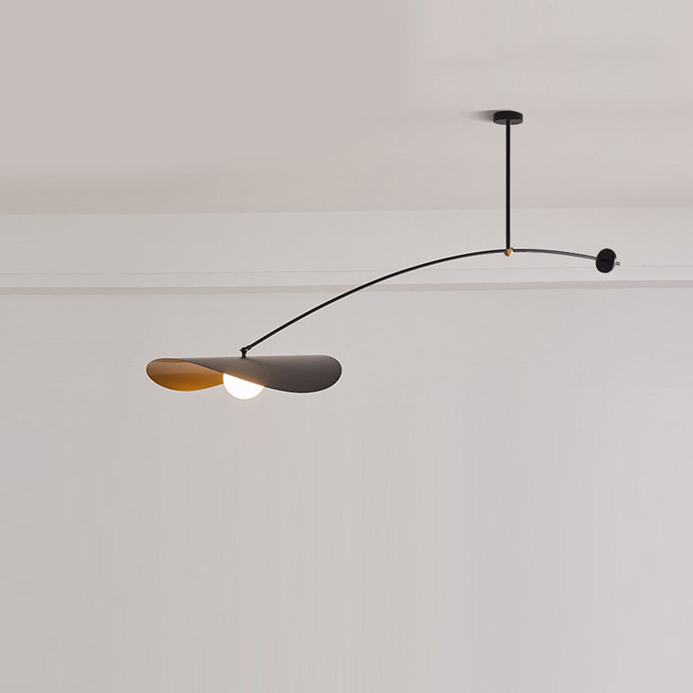 Arisha Minimalistische LED Pendelleuchte schlafzimmer Schwarz/Gold