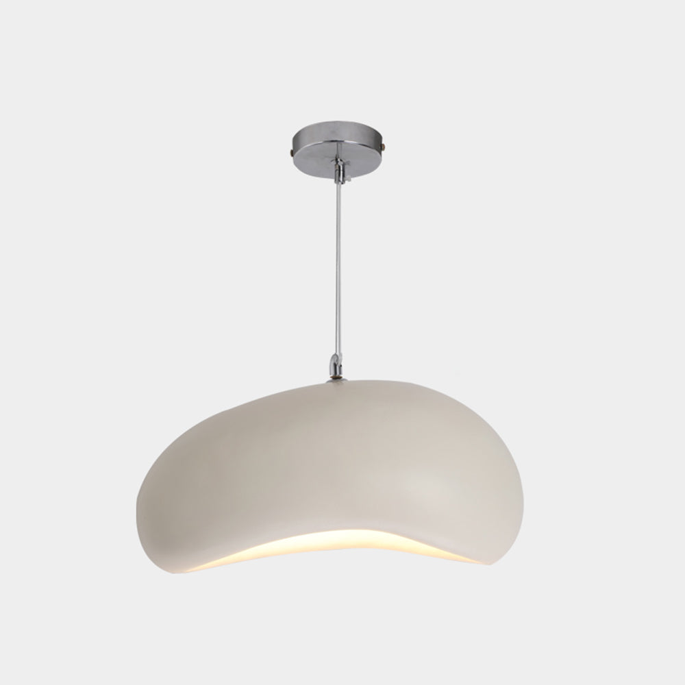 Avi Minimalistische LED Pendelleuchte Weiß/Holz Wohn/Esszimmer