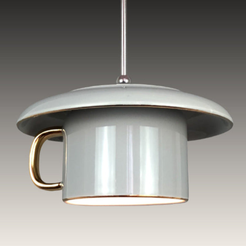 Valentina Urban Cup Keramik LED Pendelleuchte Wohnzimmer