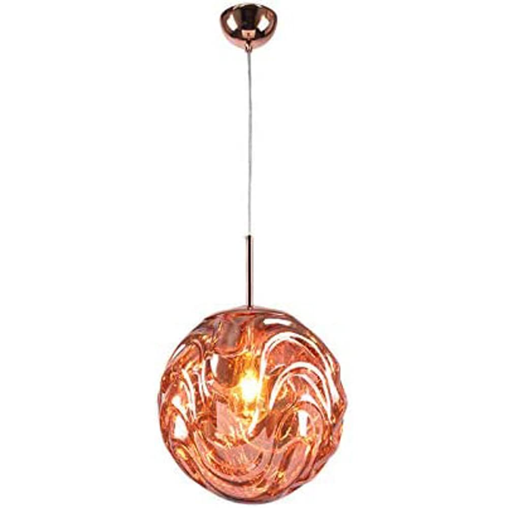 Valentina Modern Sphere Pendelleuchte Glas Gold/Schwarz Esszimmer
