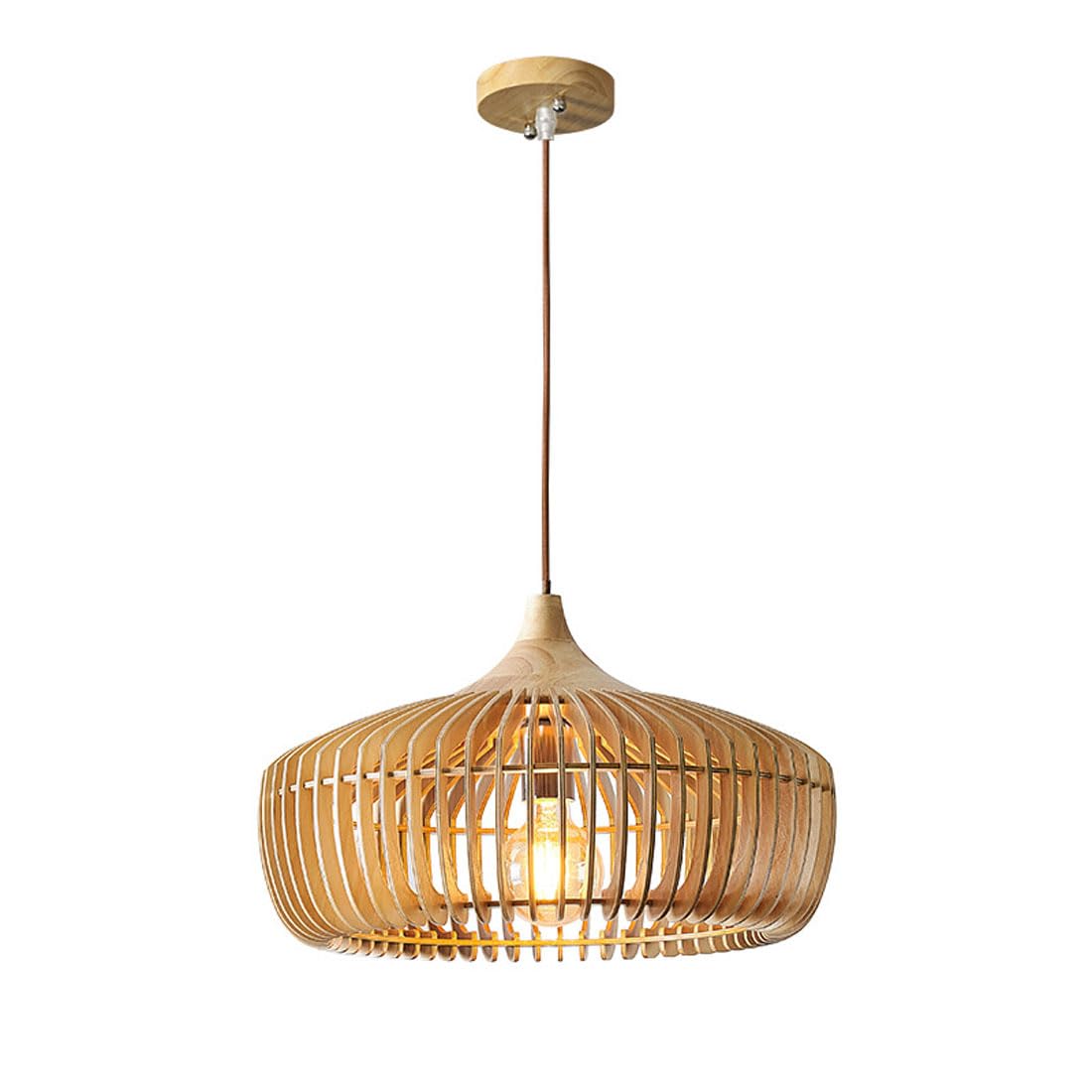 Muto Nordic Japanese Pendelleuchte Holz Schlafzimmer/Wohnzimmer