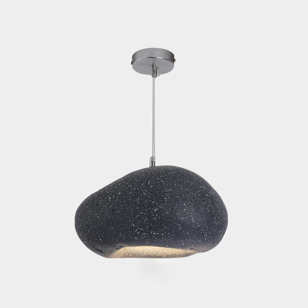 Avi Geometrische Pendelleuchte, Metall/Acryl, Schwarz/Blau, Wohnzimmer