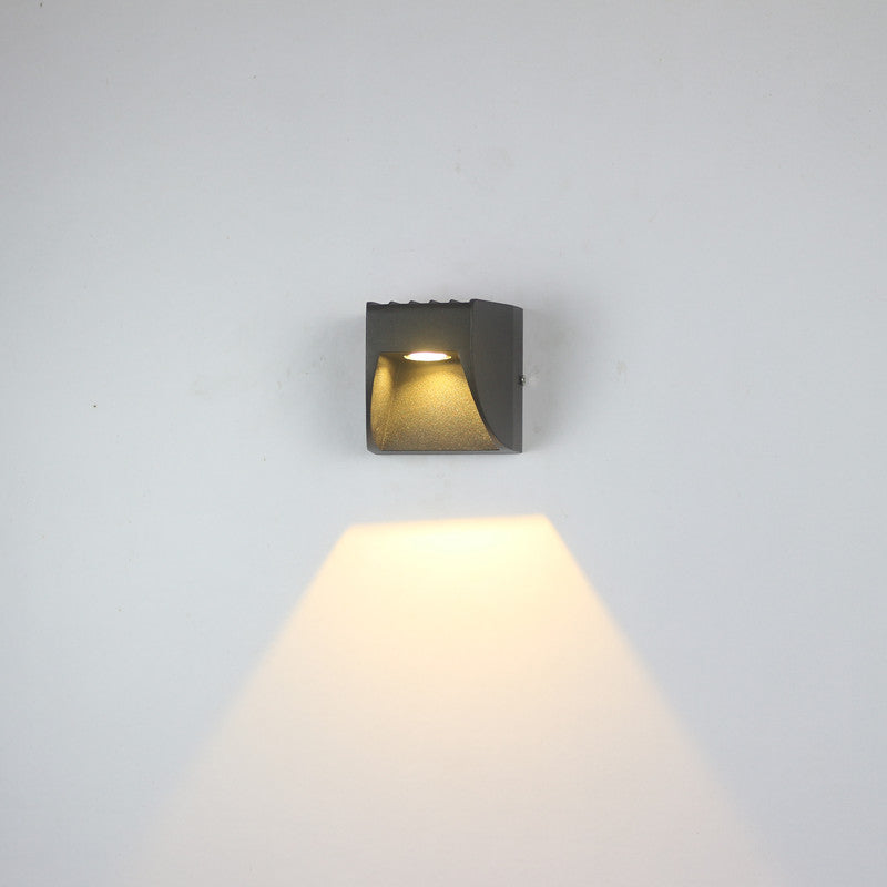 Ray Minimalistische LED Außenwandleuchte Metall Garten Flur Terrasse