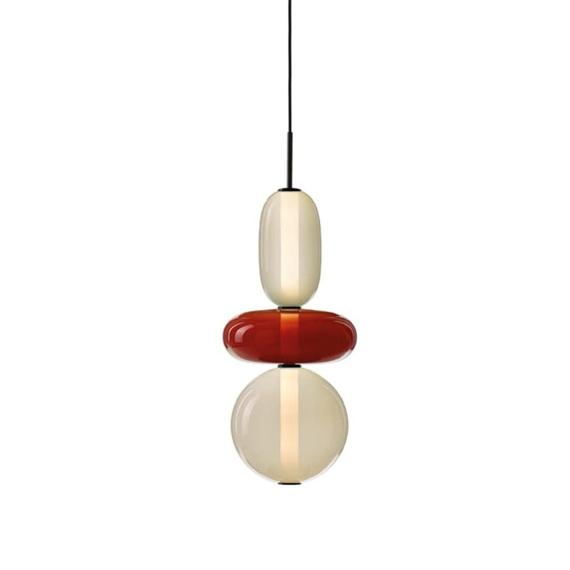Syro Pendelleuchte mit kandiertem Glas