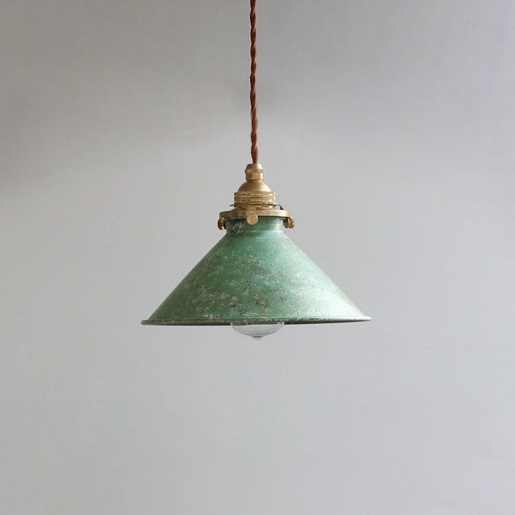 Silva Vintage LED Pendelleuchte Blau Grün Silber Metall Küche