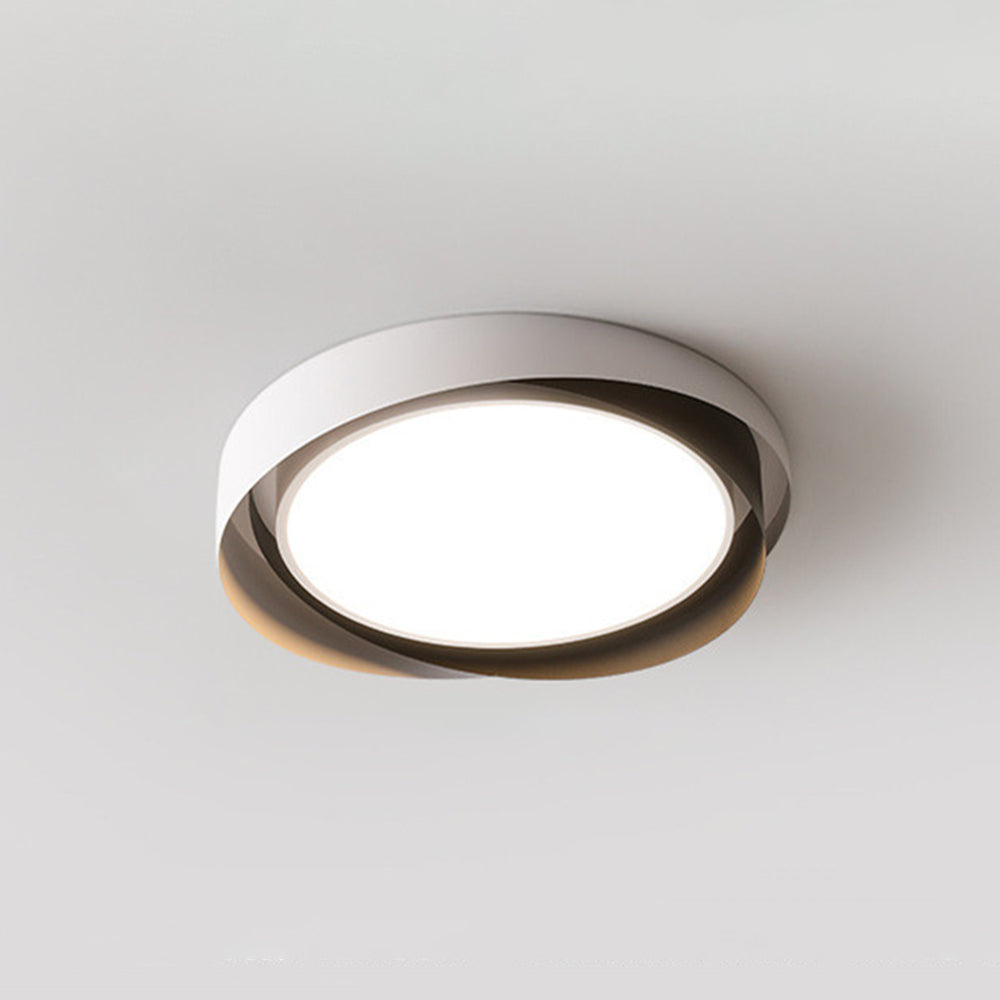 Arisha LED Deckenleuchte Modern Wohnzimmer, Gold Schwarz, Metall Acryl