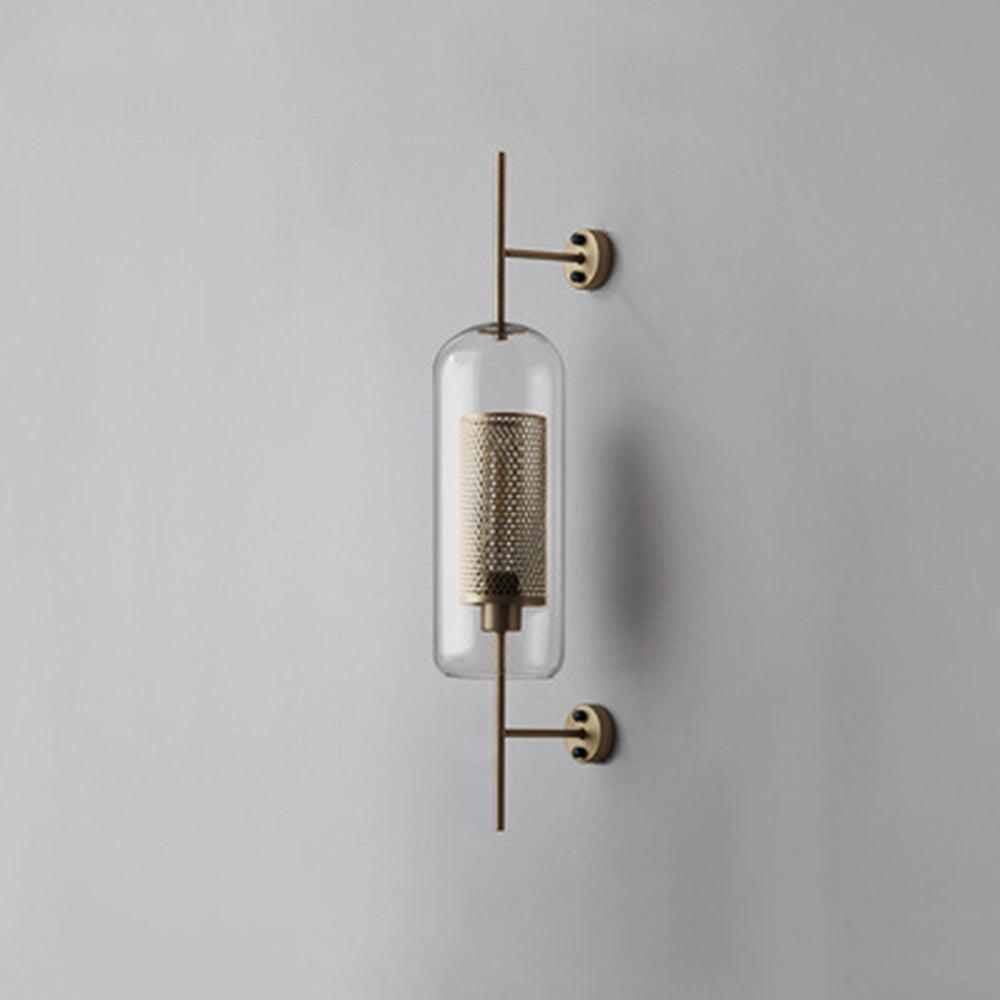 Valentina Industrial LED Wandleuchte Global, Silber/Gold, Innen