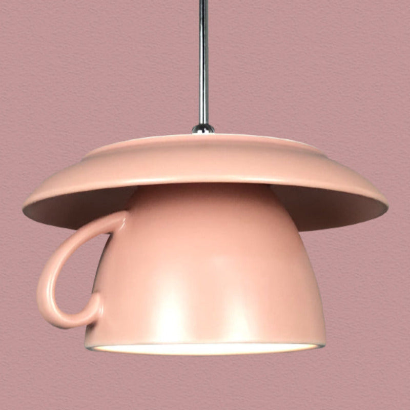 Valentina Pop Art Cup Keramik LED Pendelleuchte Arbeitszimmer Schlafzimmer