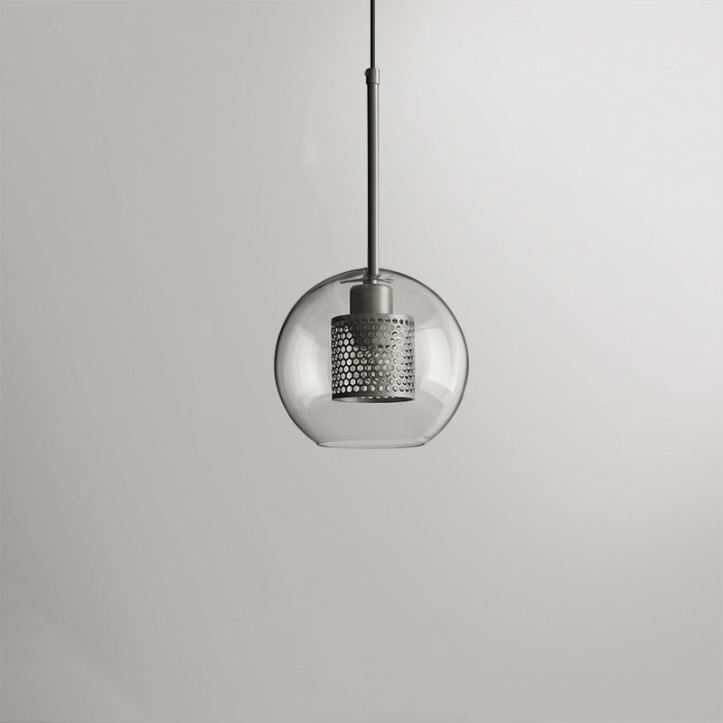 Valentina Industrie LED Pendelleuchte, Glas, Kugel, Esszimmer