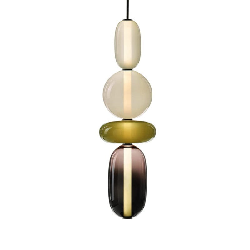 Syro Pendelleuchte mit kandiertem Glas