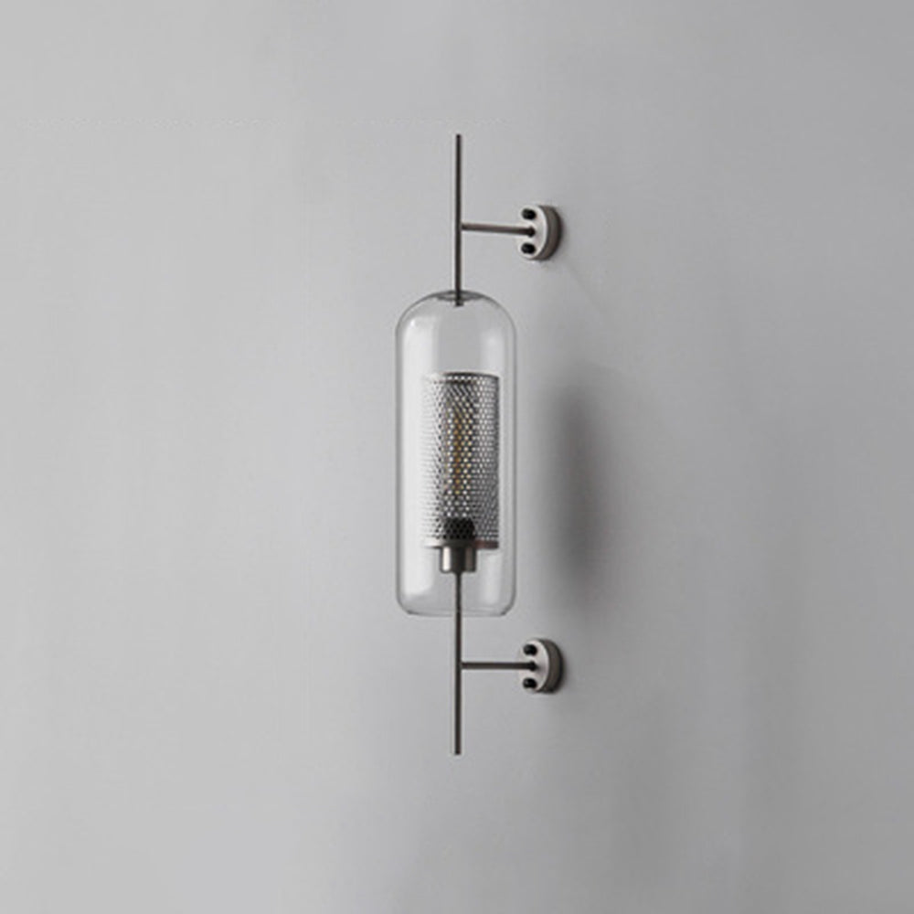 Valentina Industrial LED Wandleuchte Global, Silber/Gold, Innen
