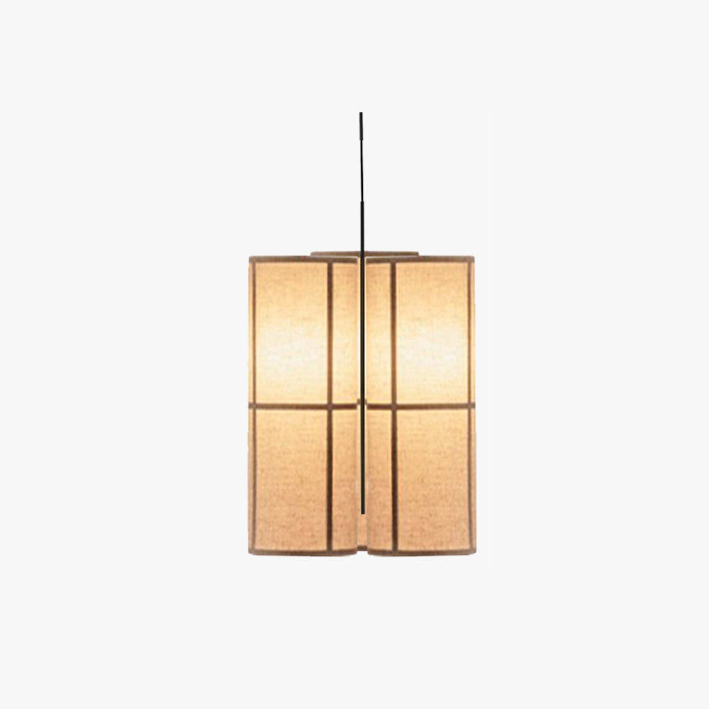 Ritta Pendelleuchte 2 Farbe, Stoff, Dia 18/37cm