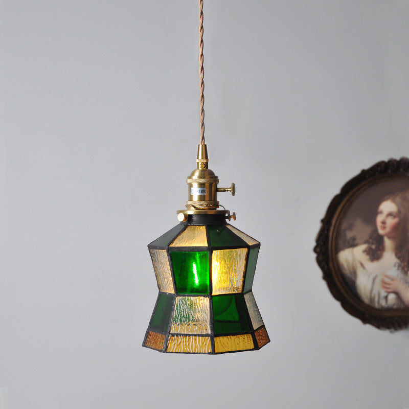Arisha Vintage Kreativ Pendelleuchte Grün Glas Wohnzimmer/Schlafzimmer