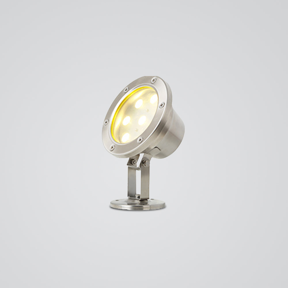 Ray Modern LED Außenleuchte Strahler unter Wasser Chrom Metall&Glas 12/13/23CM Lang
