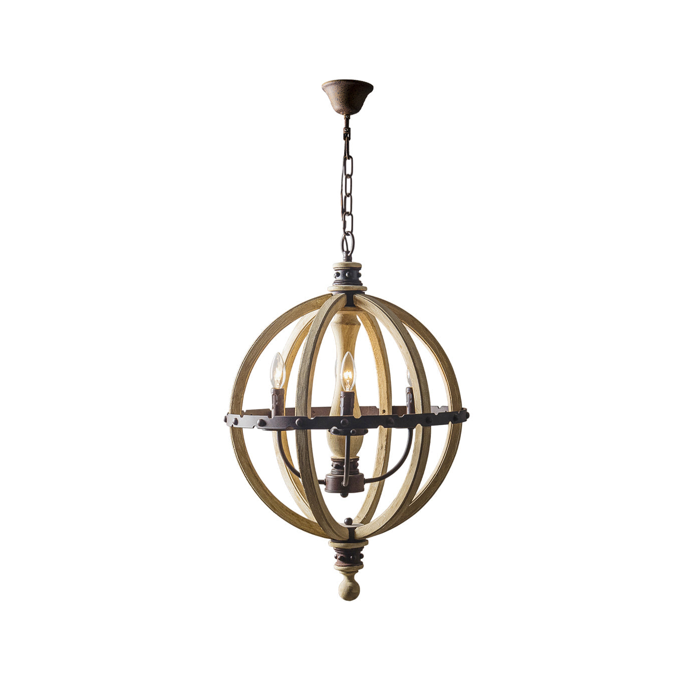 Ozorel Vintage Industrial Holz Pendelleuchte-Letslighting