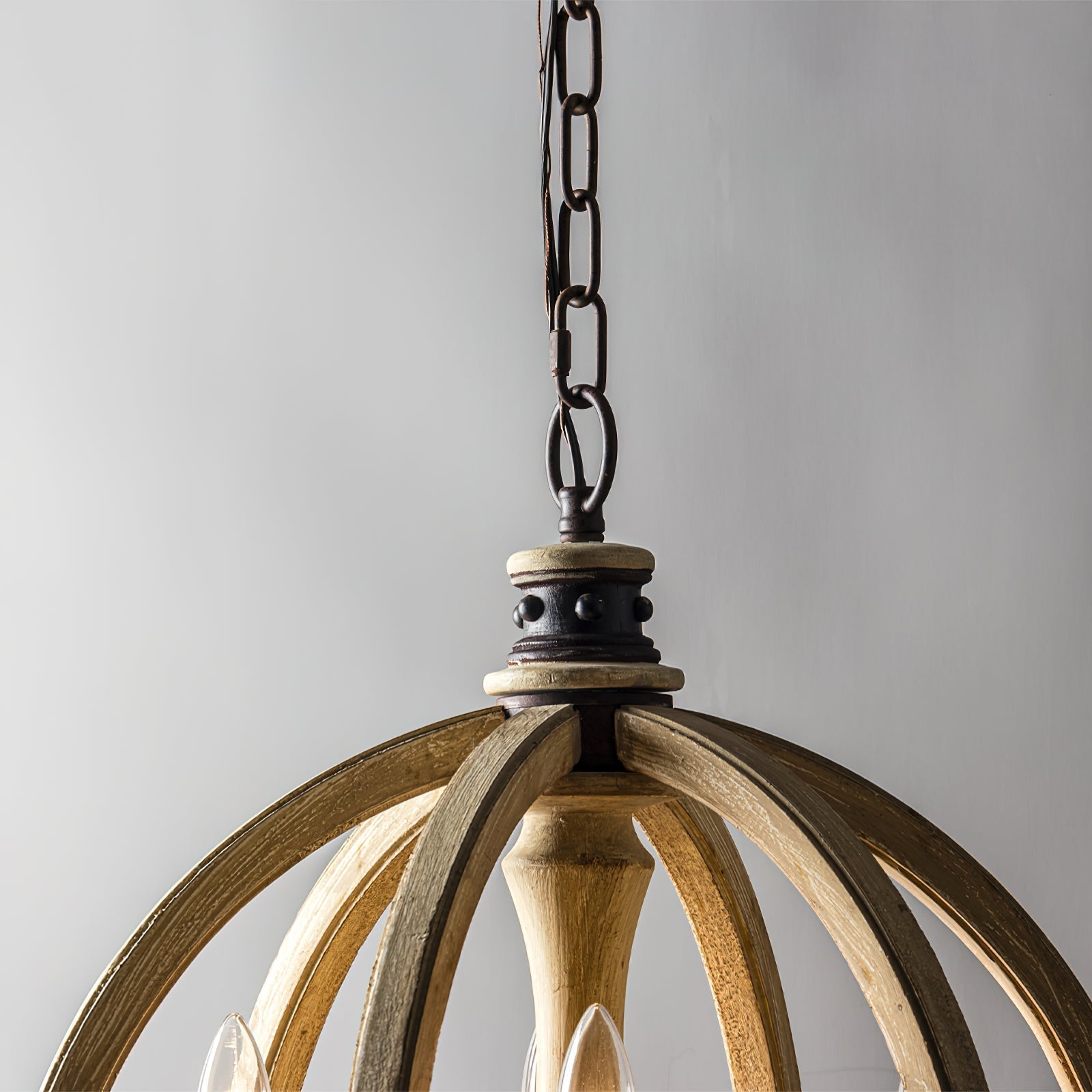 Ozorel Vintage Industrial Holz Pendelleuchte-Letslighting