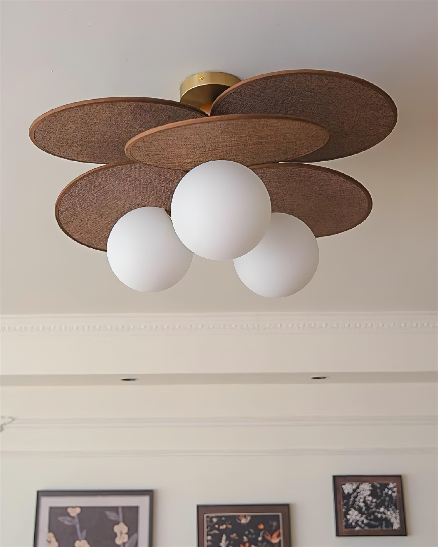 Eldo Moderne Deckenleuchte aus Holz-Letslighting