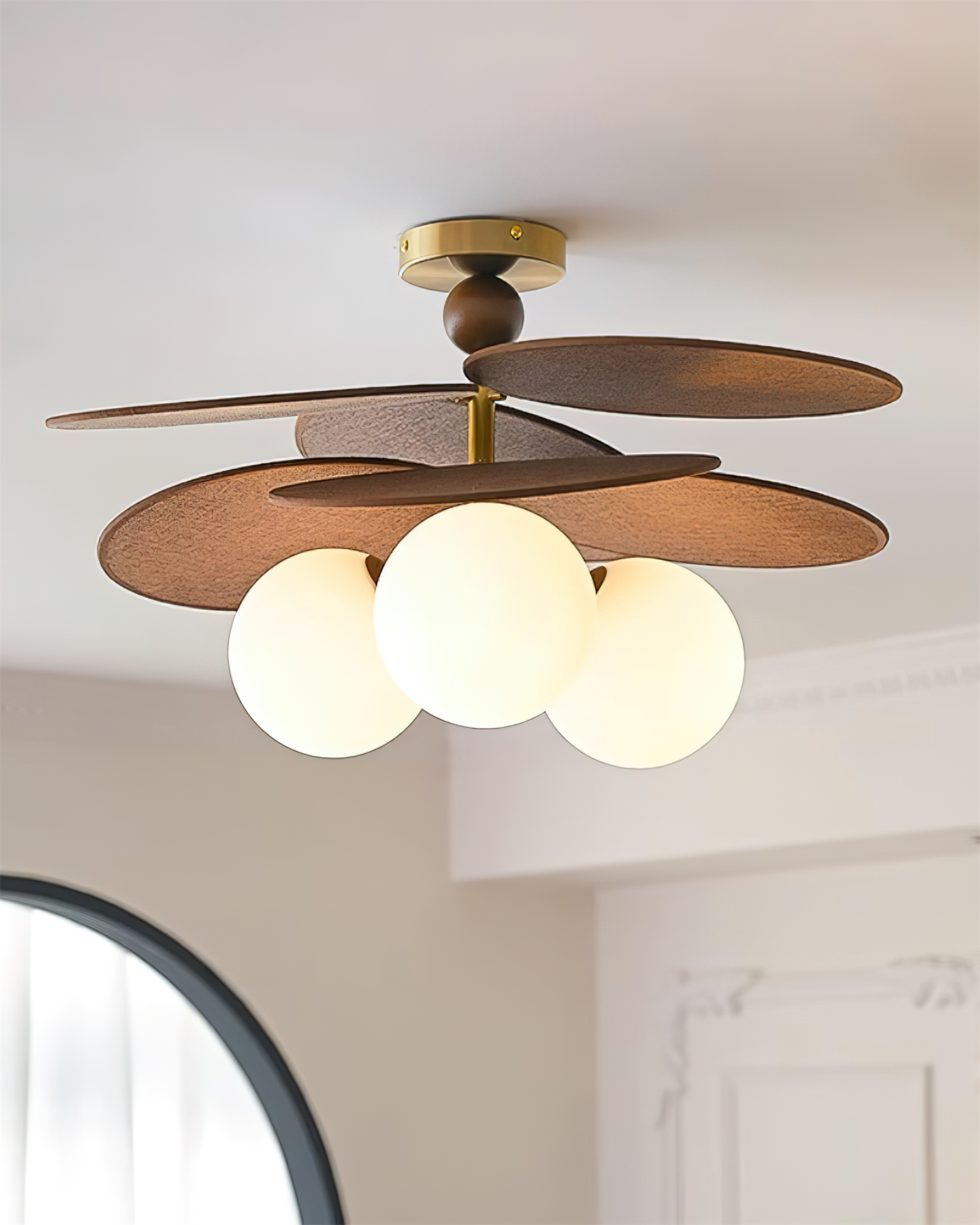 Eldo Moderne Deckenleuchte aus Holz-Letslighting