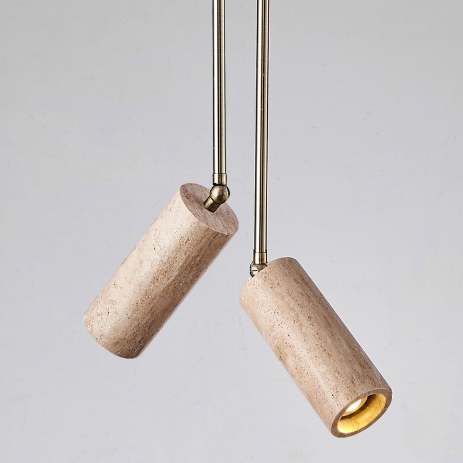 Syraeia Modern Minimalist Surface Wooden Travertine Mount Ceiling Lamp - Letslighting