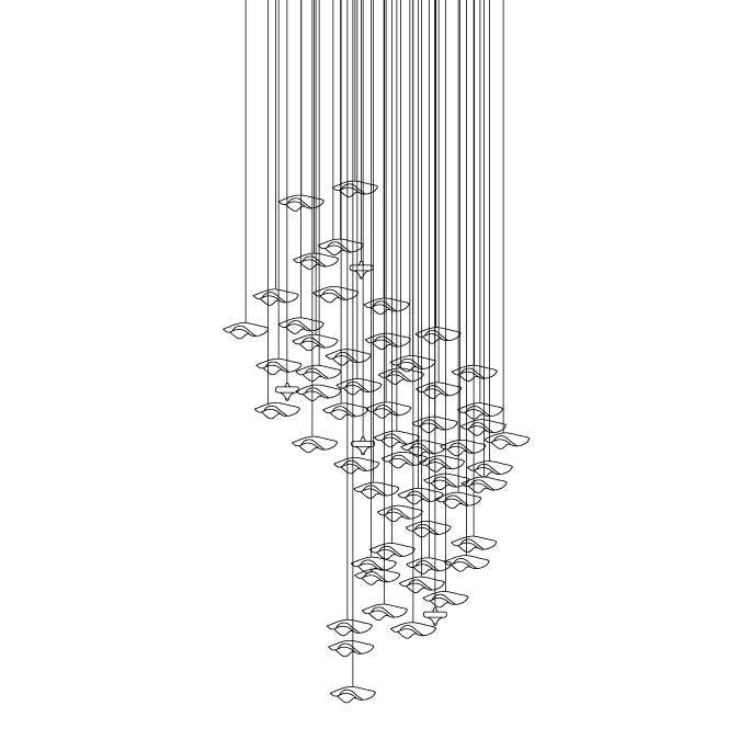Vecarisra Luxus Gezeiten-Kunstglas Pendelleuchte-Letslighting