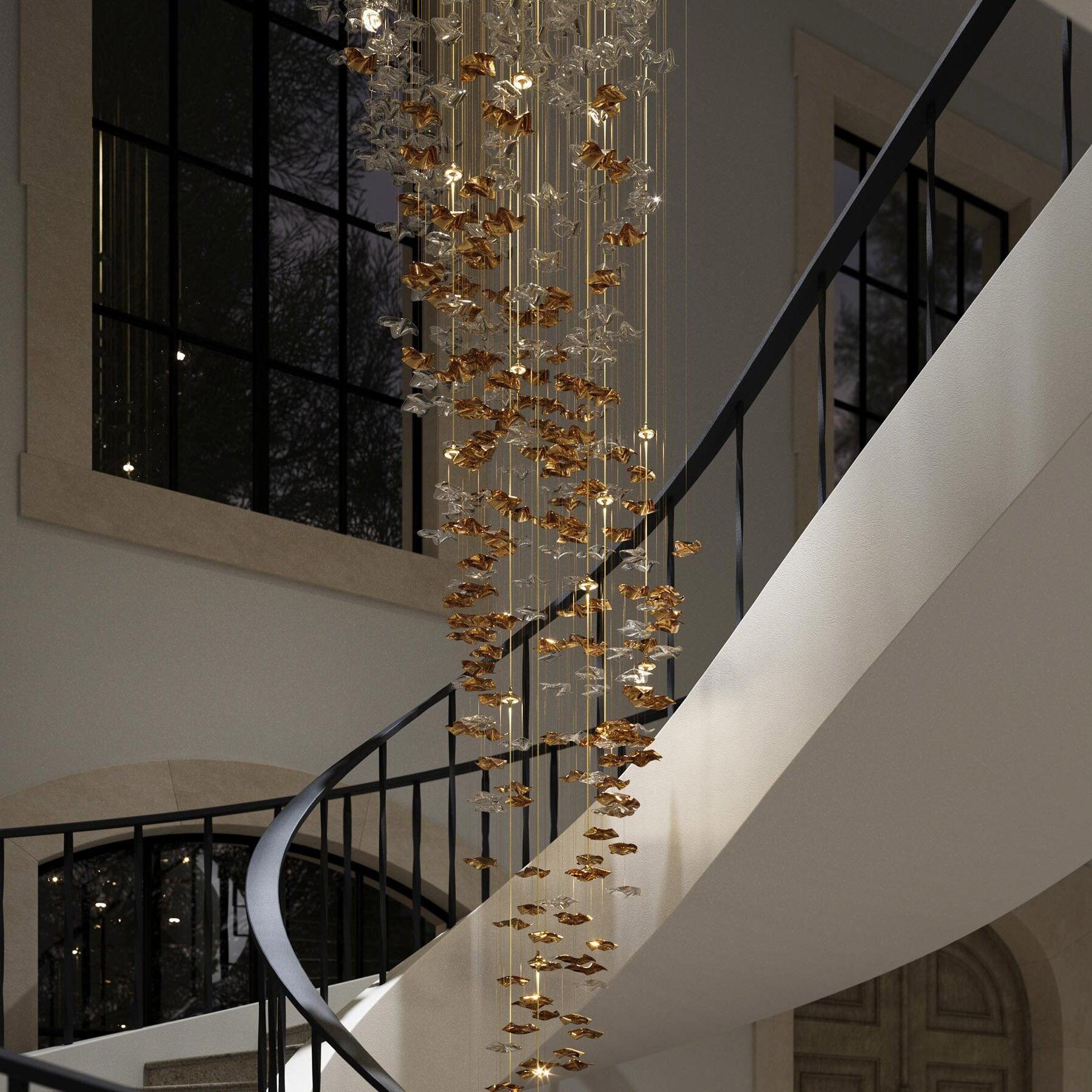 Vecarisra Luxus Gezeiten-Kunstglas Pendelleuchte-Letslighting