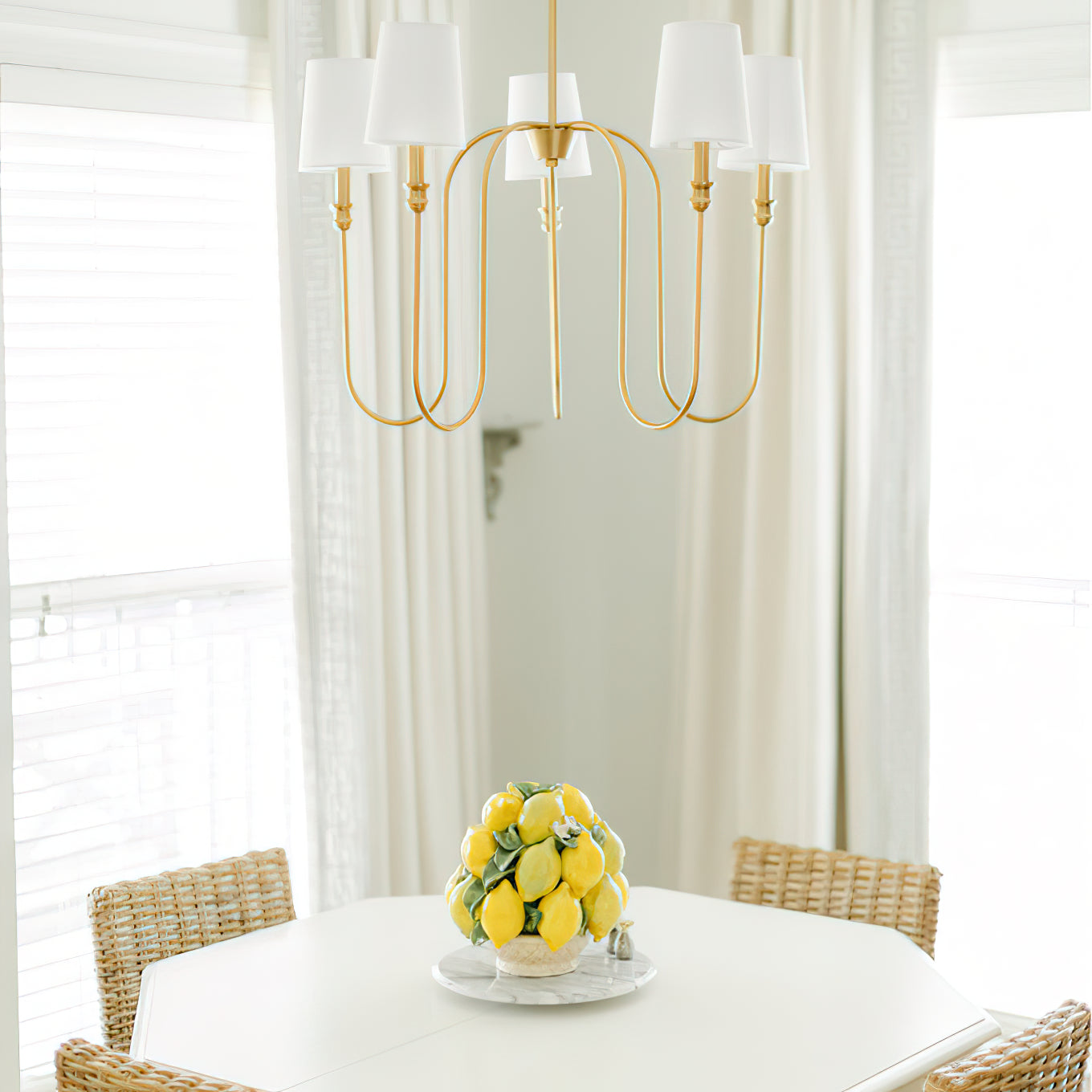 Evraeel Stoff Modern Minimalistisch Kronleuchter-Letslighting
