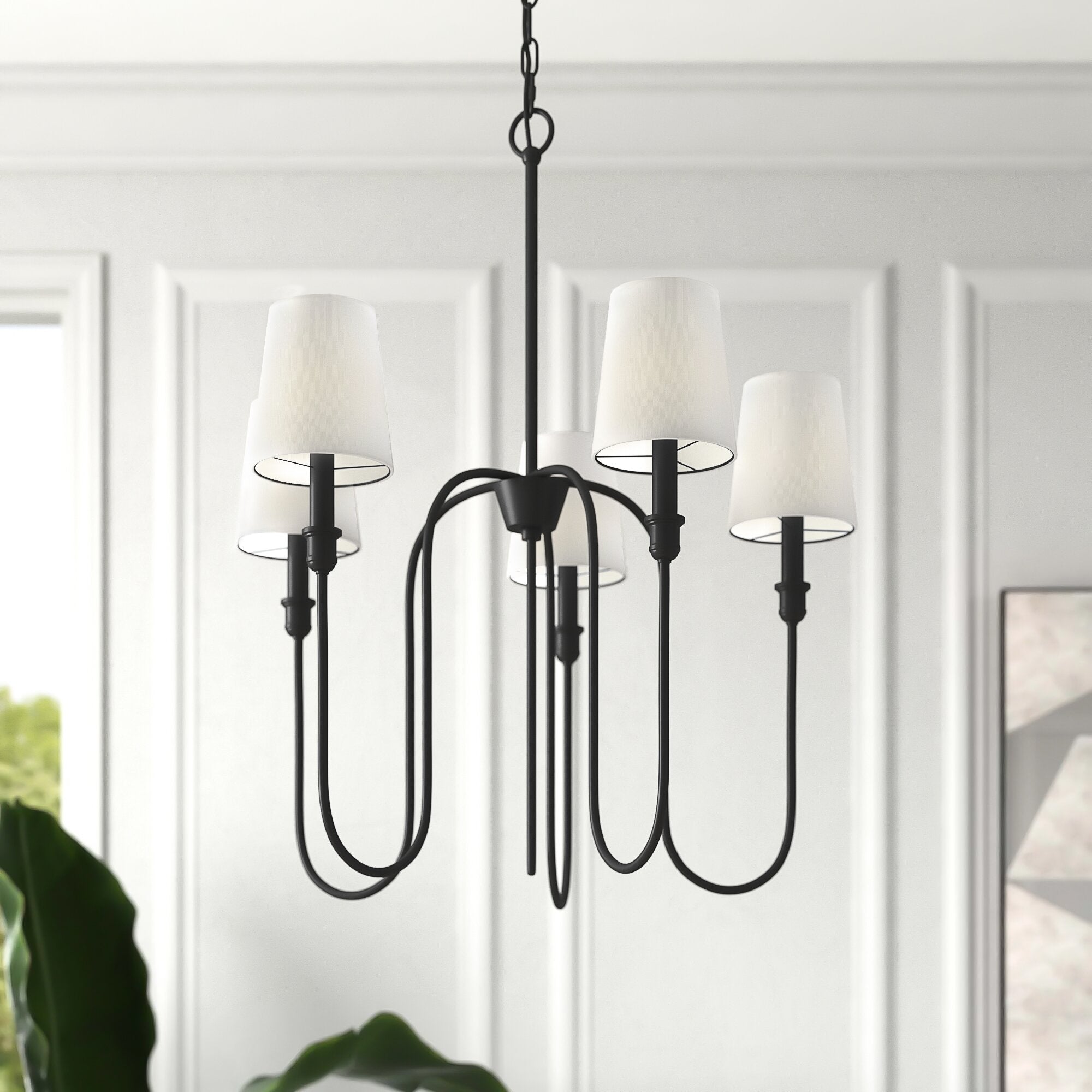 Evraeel Stoff Modern Minimalistisch Kronleuchter-Letslighting