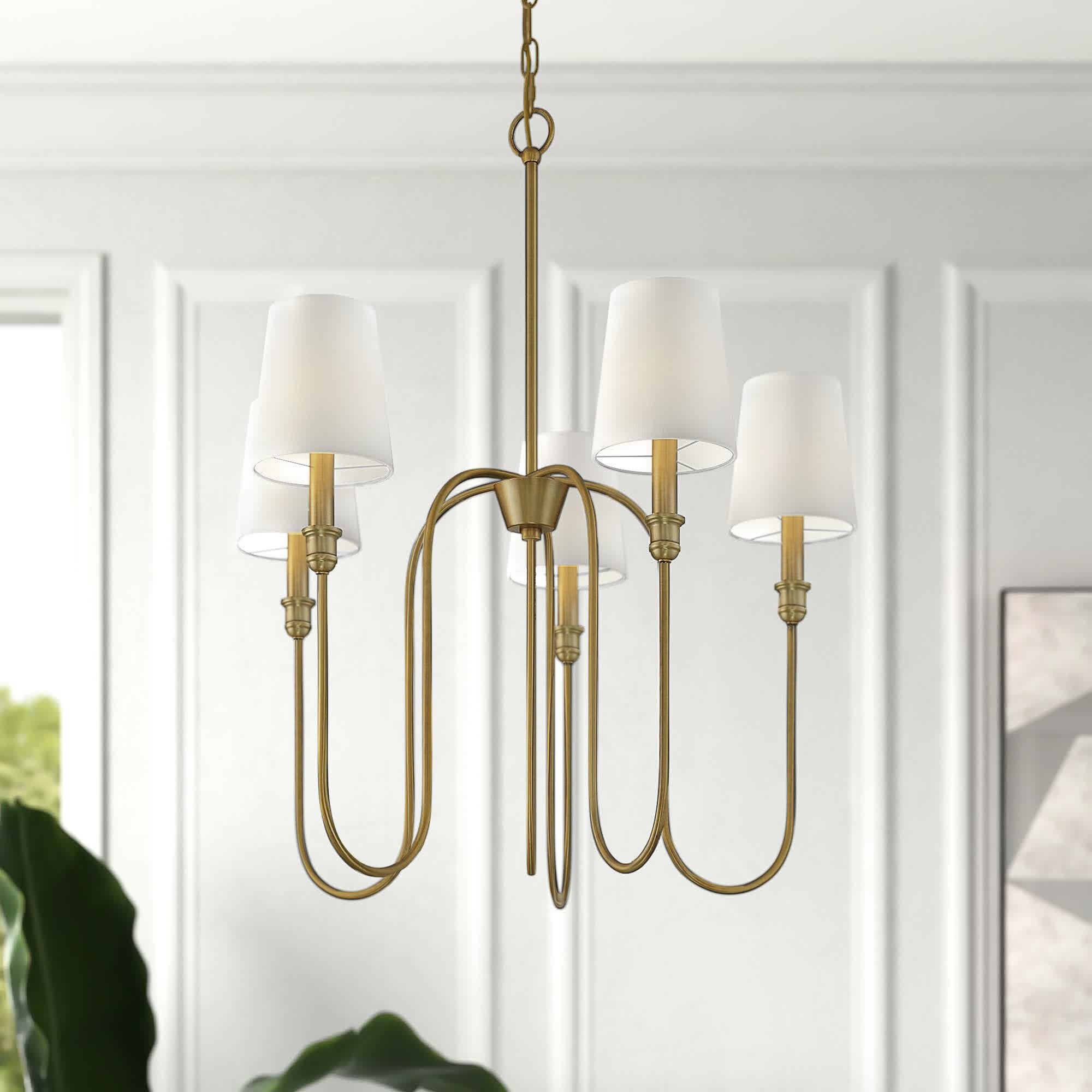 Evraeel Stoff Modern Minimalistisch Kronleuchter-Letslighting