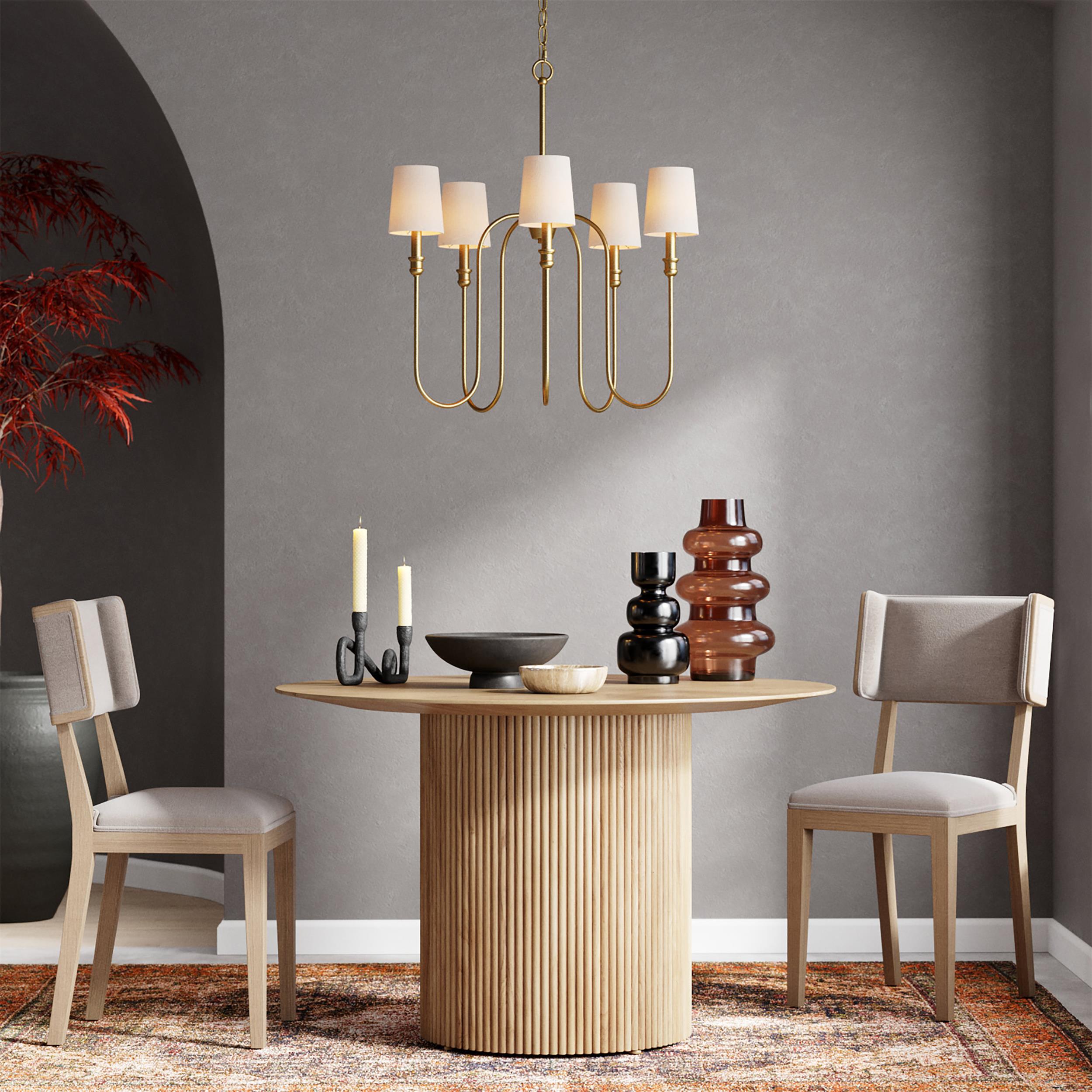 Evraeel Stoff Modern Minimalistisch Kronleuchter-Letslighting