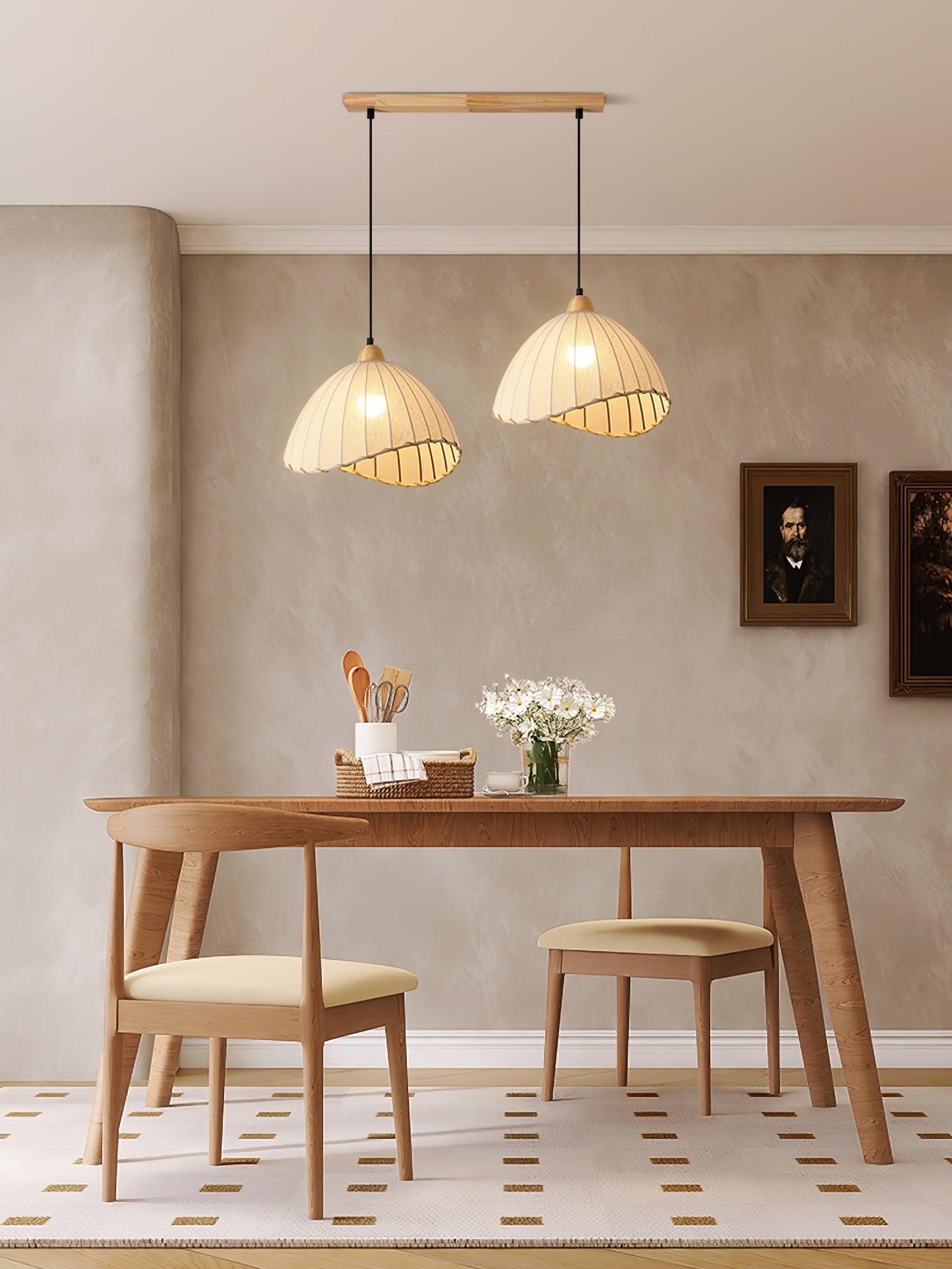 Shell Minimalistisch Holz Pendelleuchte-Letslighting