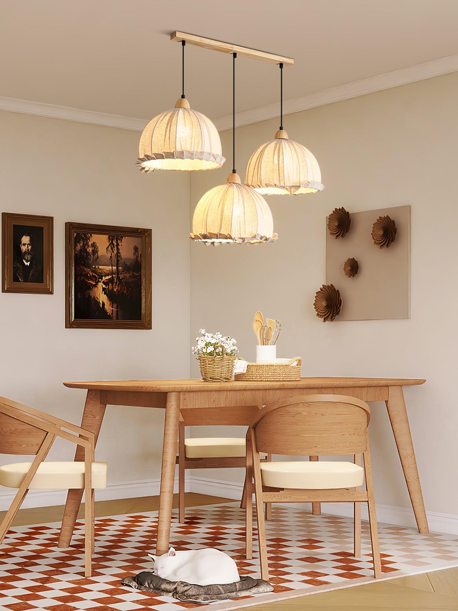 Shell Minimalistisch Holz Pendelleuchte-Letslighting