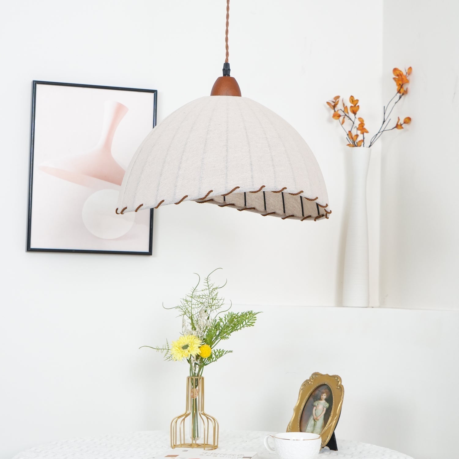 Shell Minimalistisch Holz Pendelleuchte-Letslighting