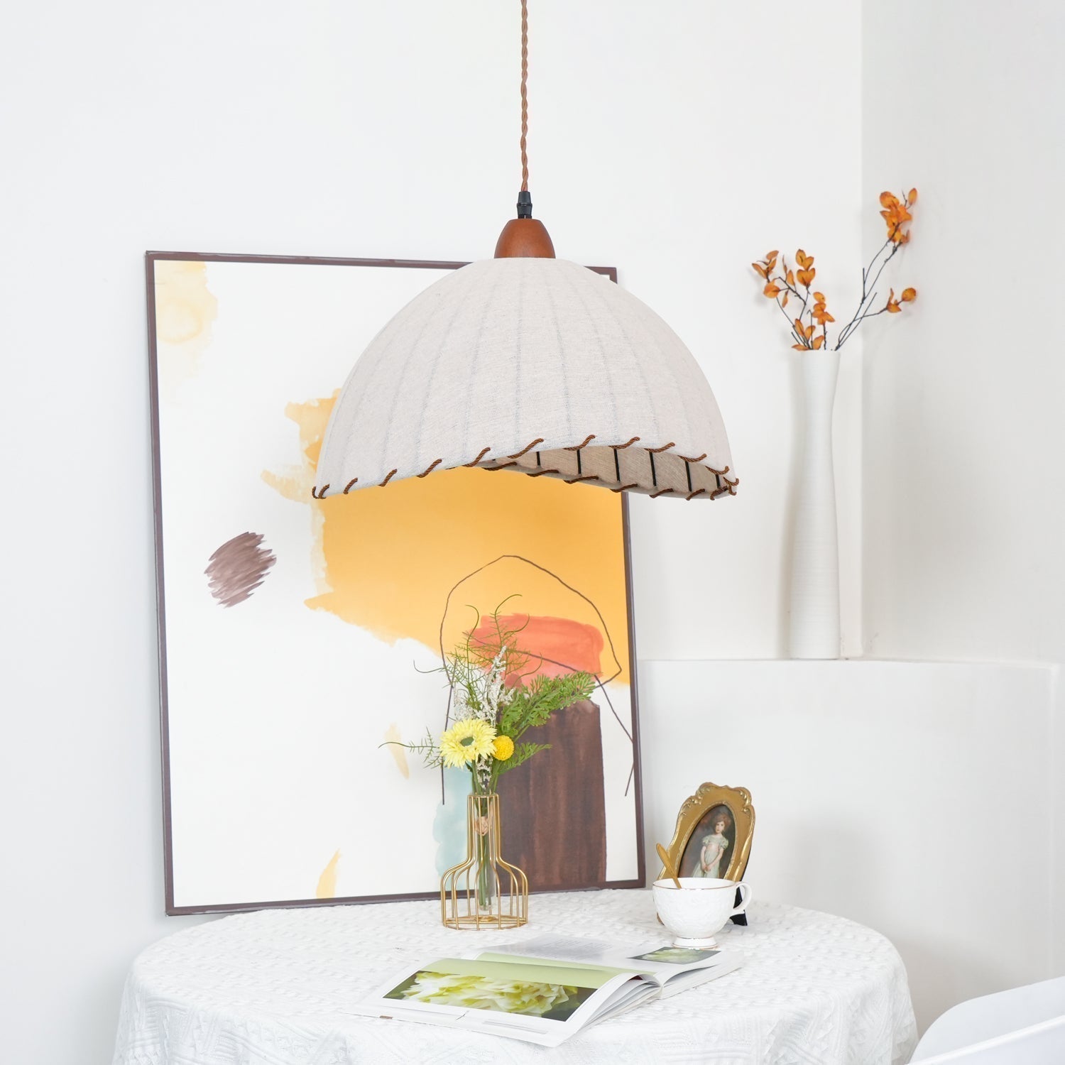 Shell Minimalistisch Holz Pendelleuchte-Letslighting