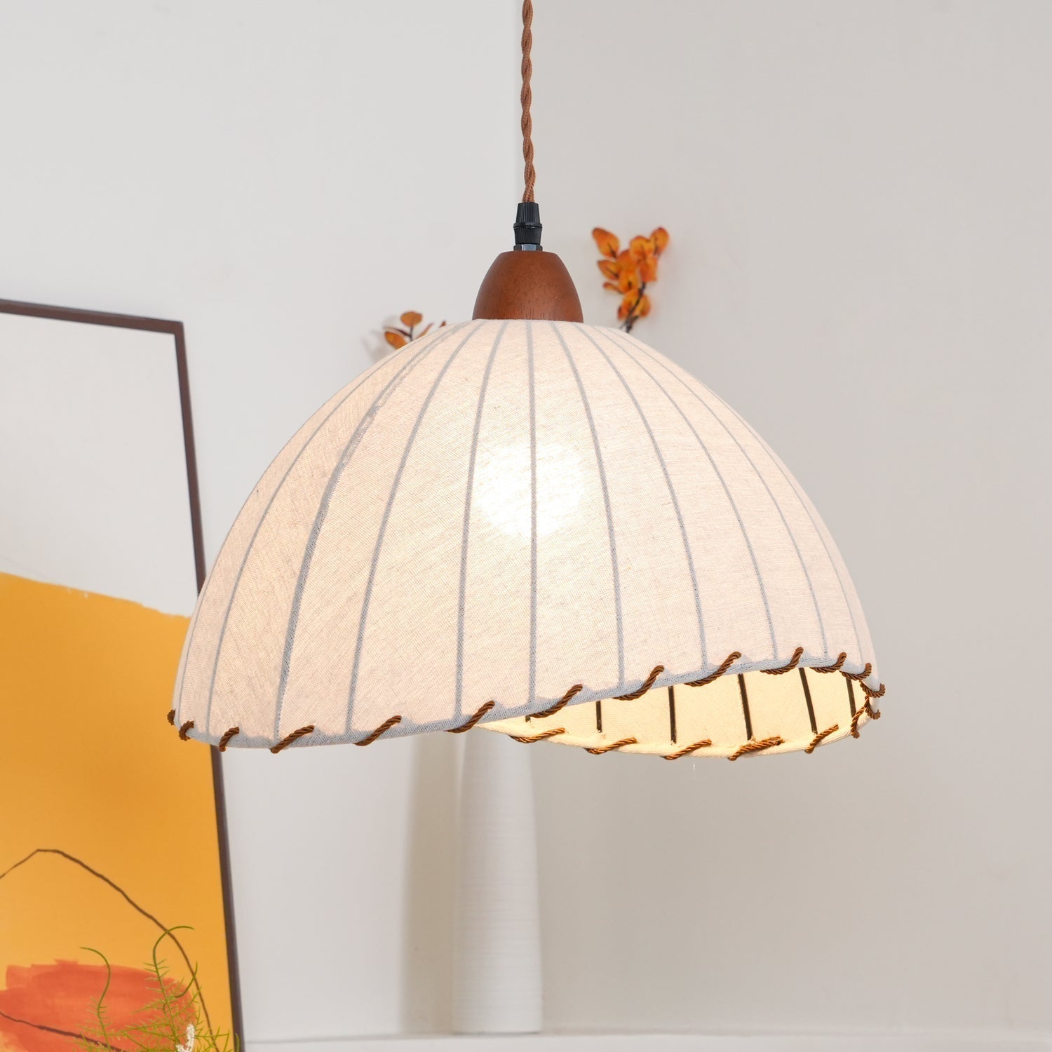 Shell Minimalistisch Holz Pendelleuchte-Letslighting