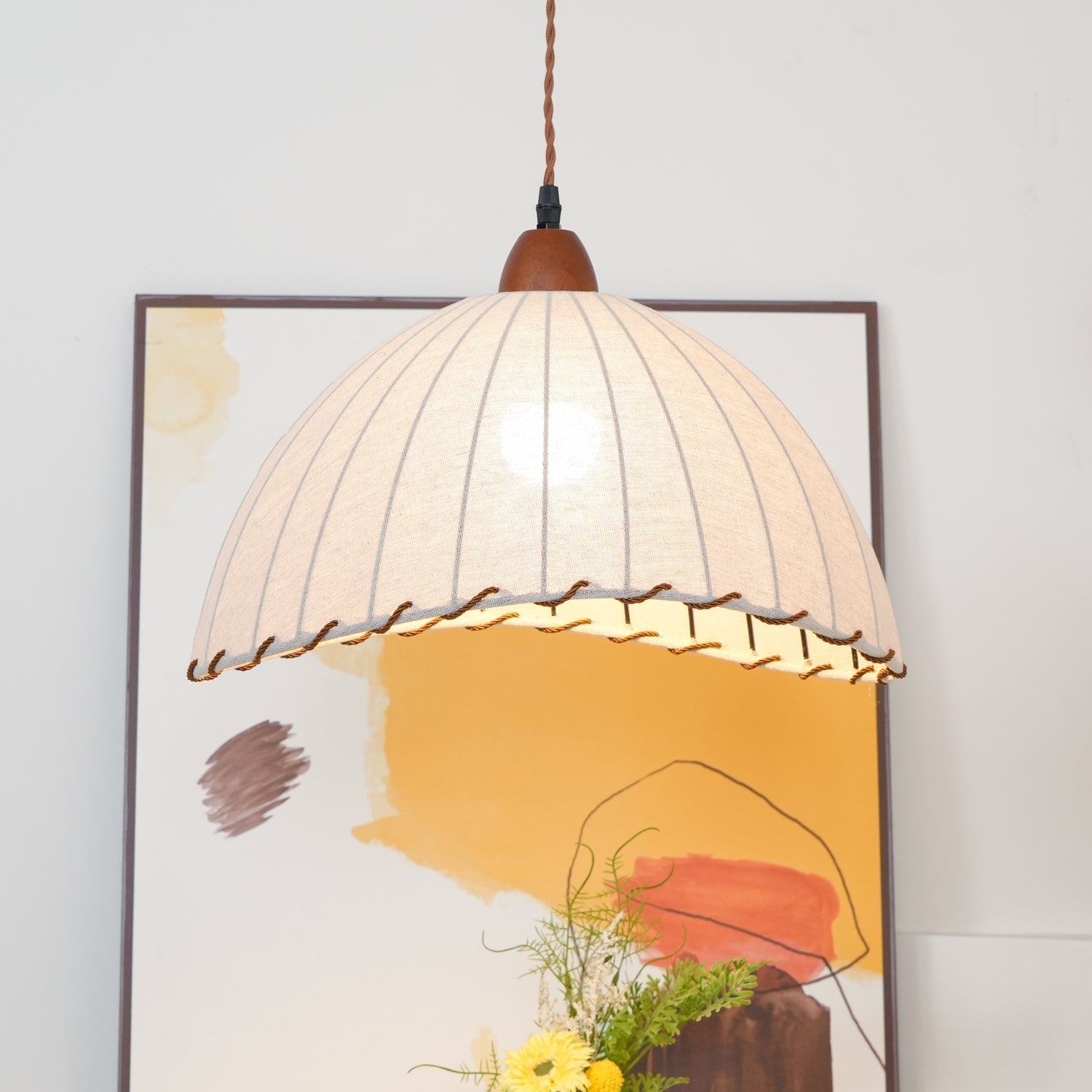 Shell Minimalistisch Holz Pendelleuchte-Letslighting