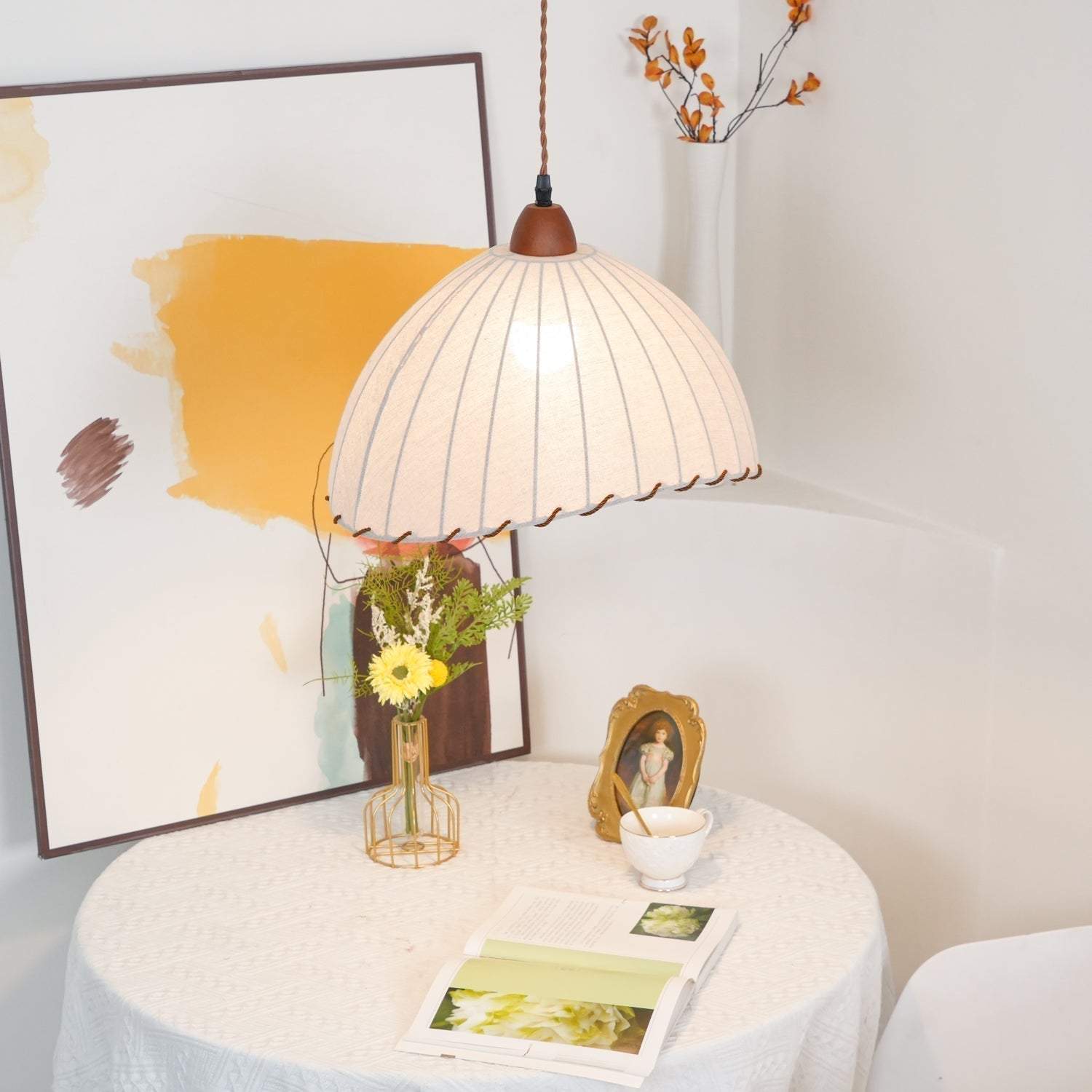 Shell Minimalistisch Holz Pendelleuchte-Letslighting
