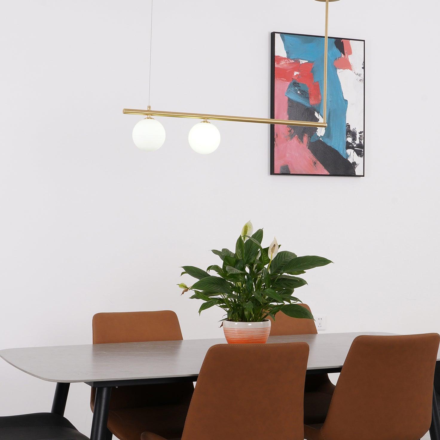 Solara Pendelleuchte Messing Linear Satellite Minimalistisch-Letslighting