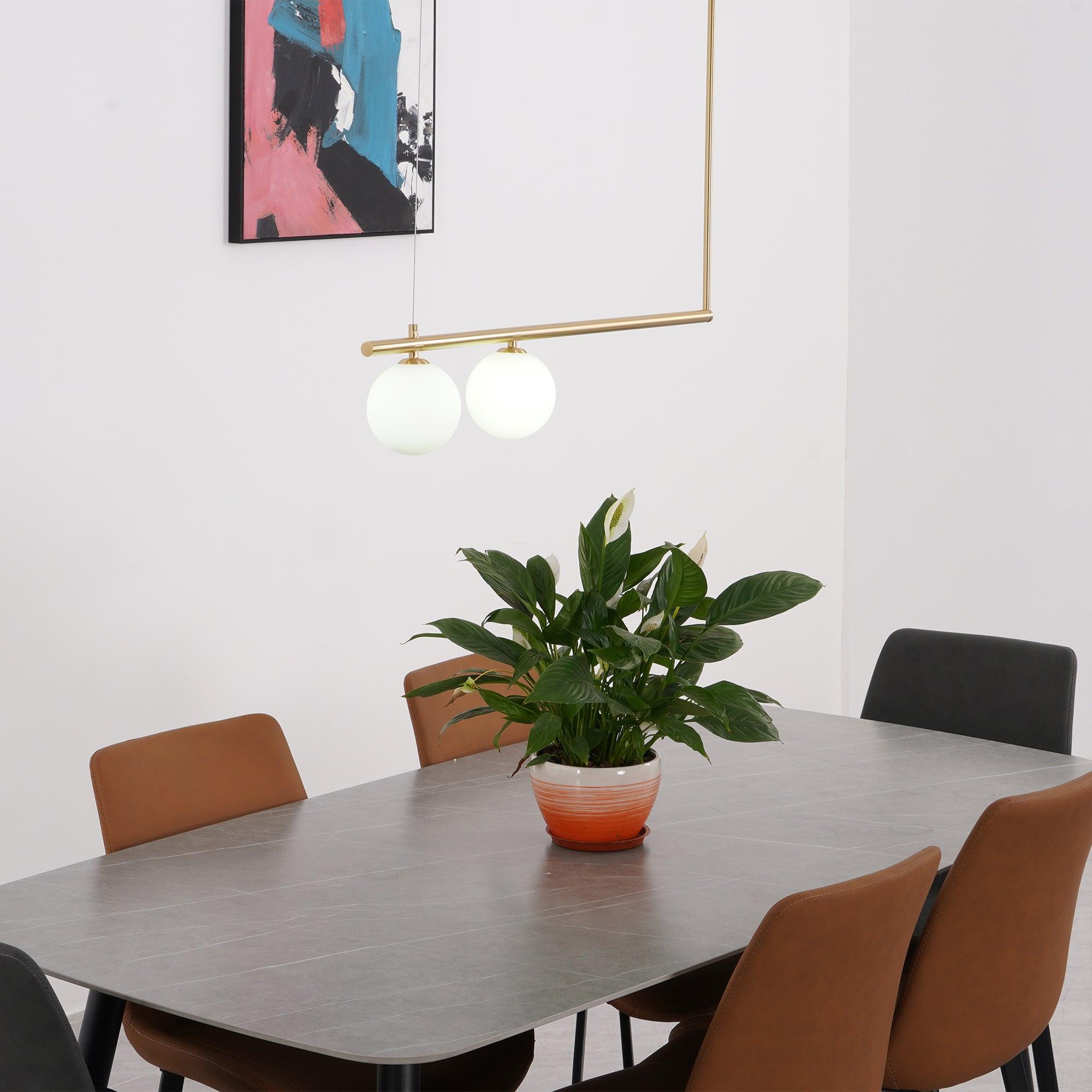 Solara Pendelleuchte Messing Linear Satellite Minimalistisch-Letslighting