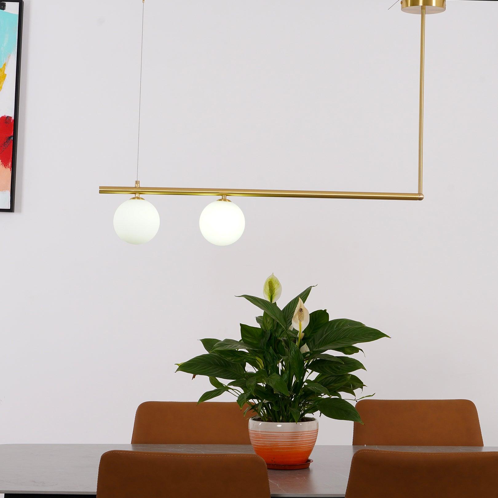Solara Pendelleuchte Messing Linear Satellite Minimalistisch-Letslighting