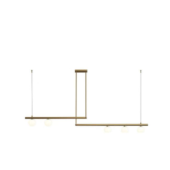 Solara Pendelleuchte Messing Linear Satellite Minimalistisch-Letslighting