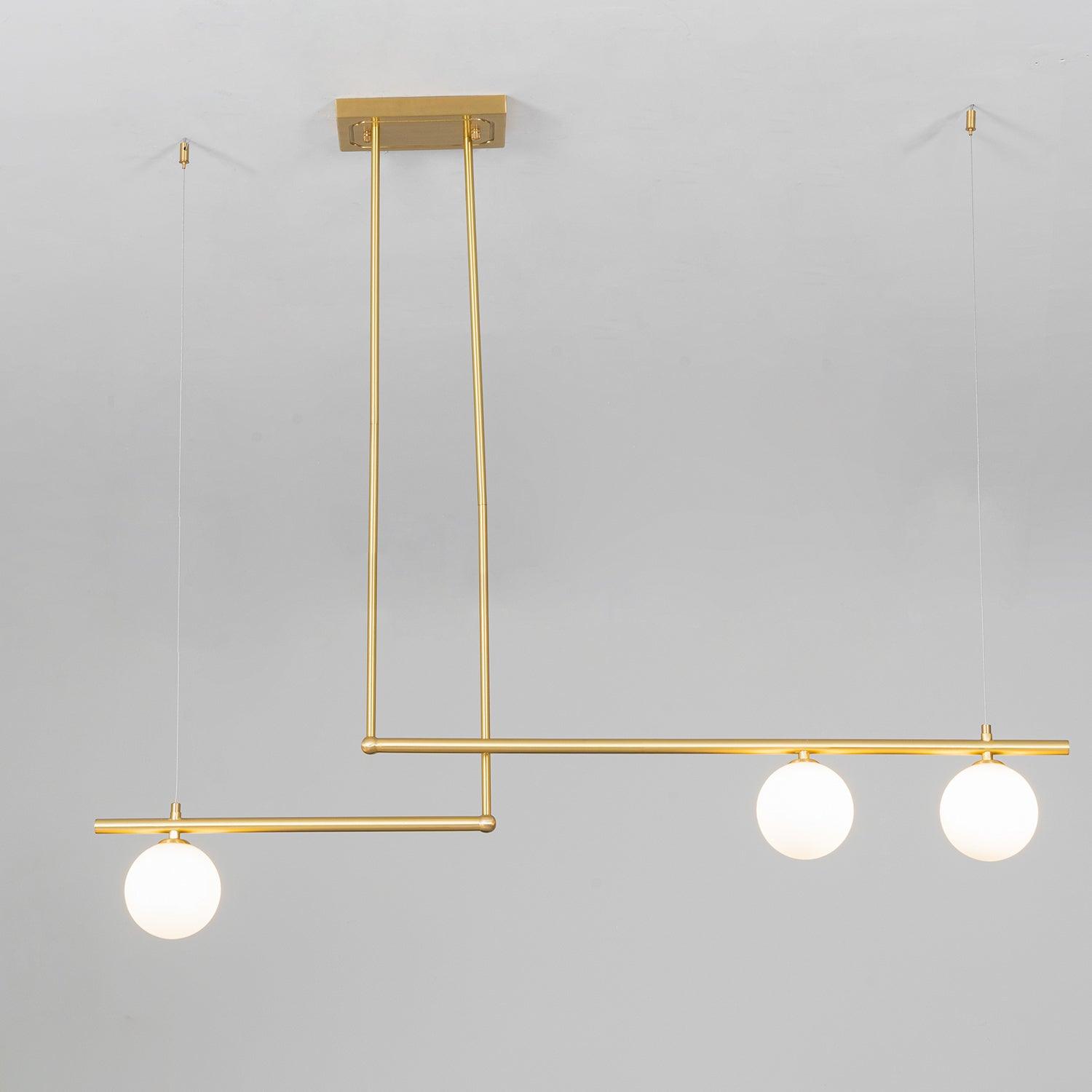 Solara Pendelleuchte Messing Linear Satellite Minimalistisch-Letslighting