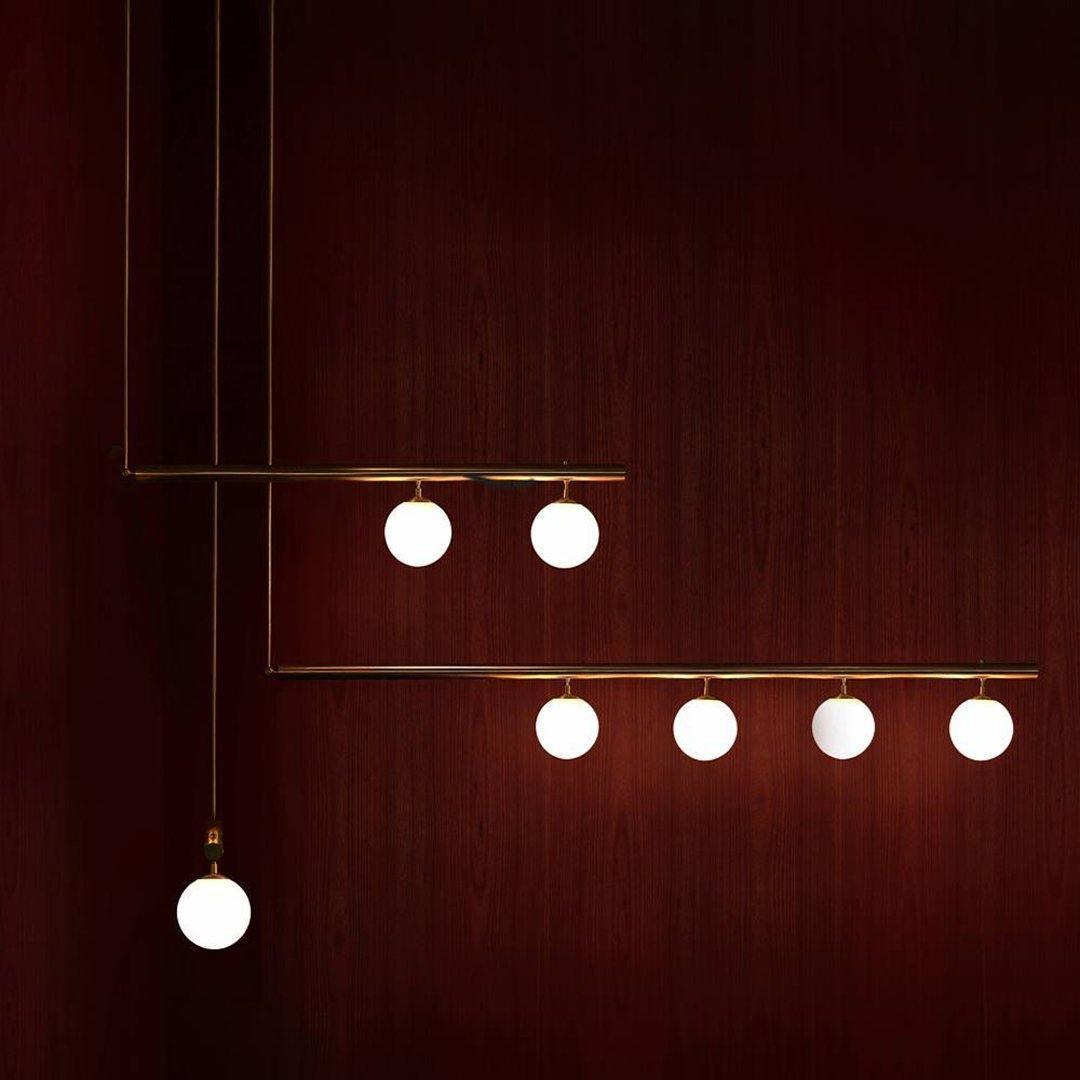 Solara Pendelleuchte Messing Linear Satellite Minimalistisch-Letslighting