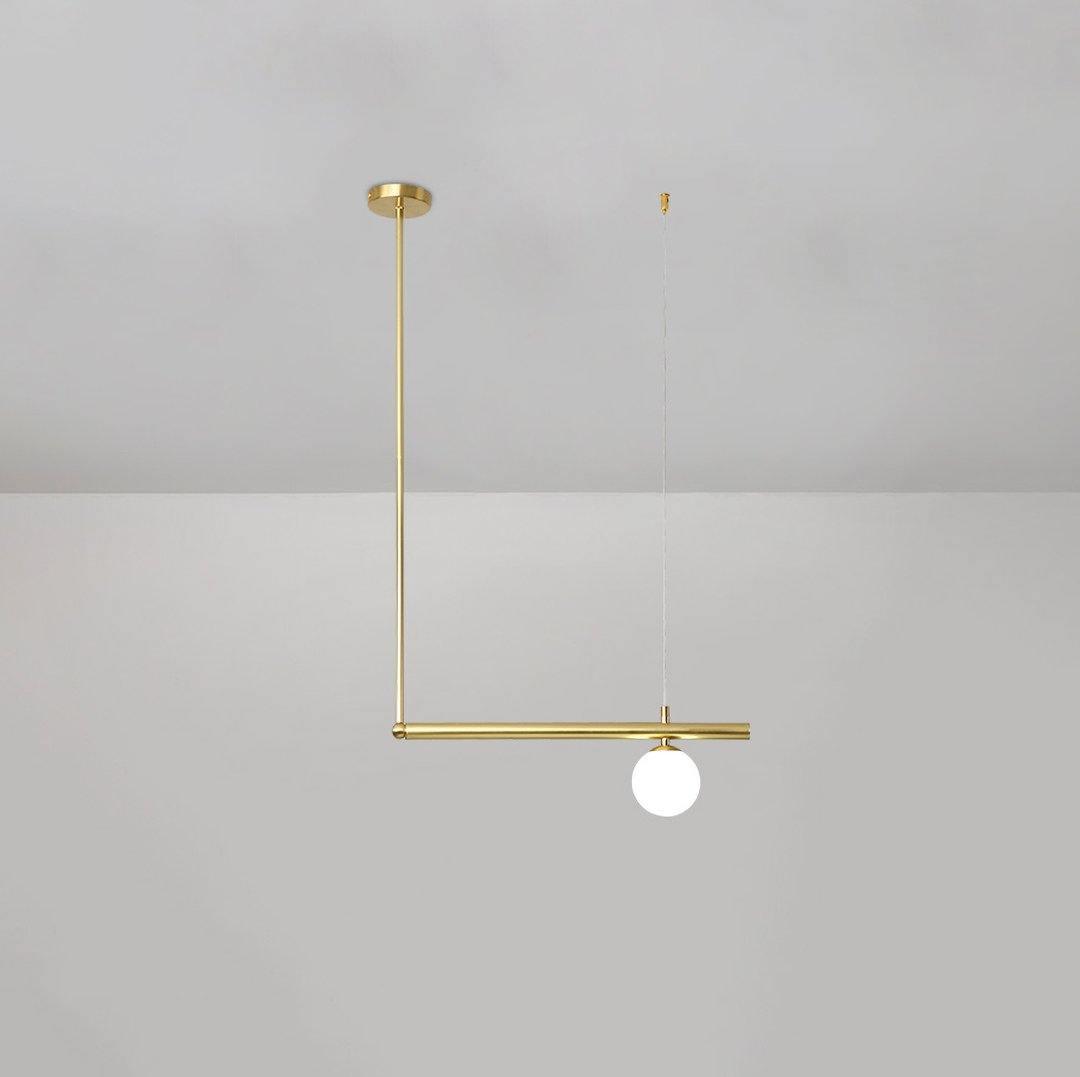 Solara Pendelleuchte Messing Linear Satellite Minimalistisch-Letslighting