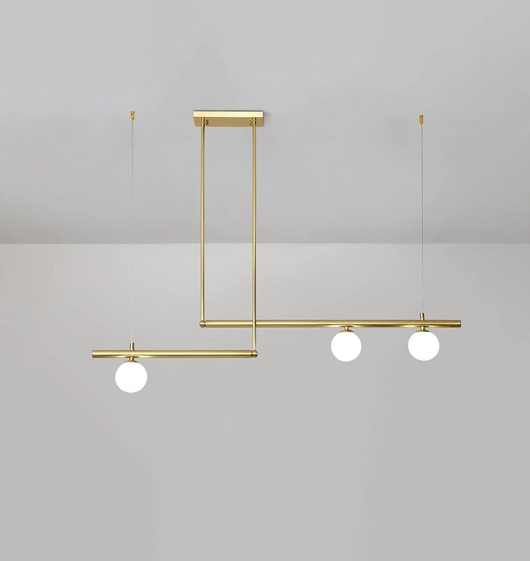 Solara Pendelleuchte Messing Linear Satellite Minimalistisch-Letslighting