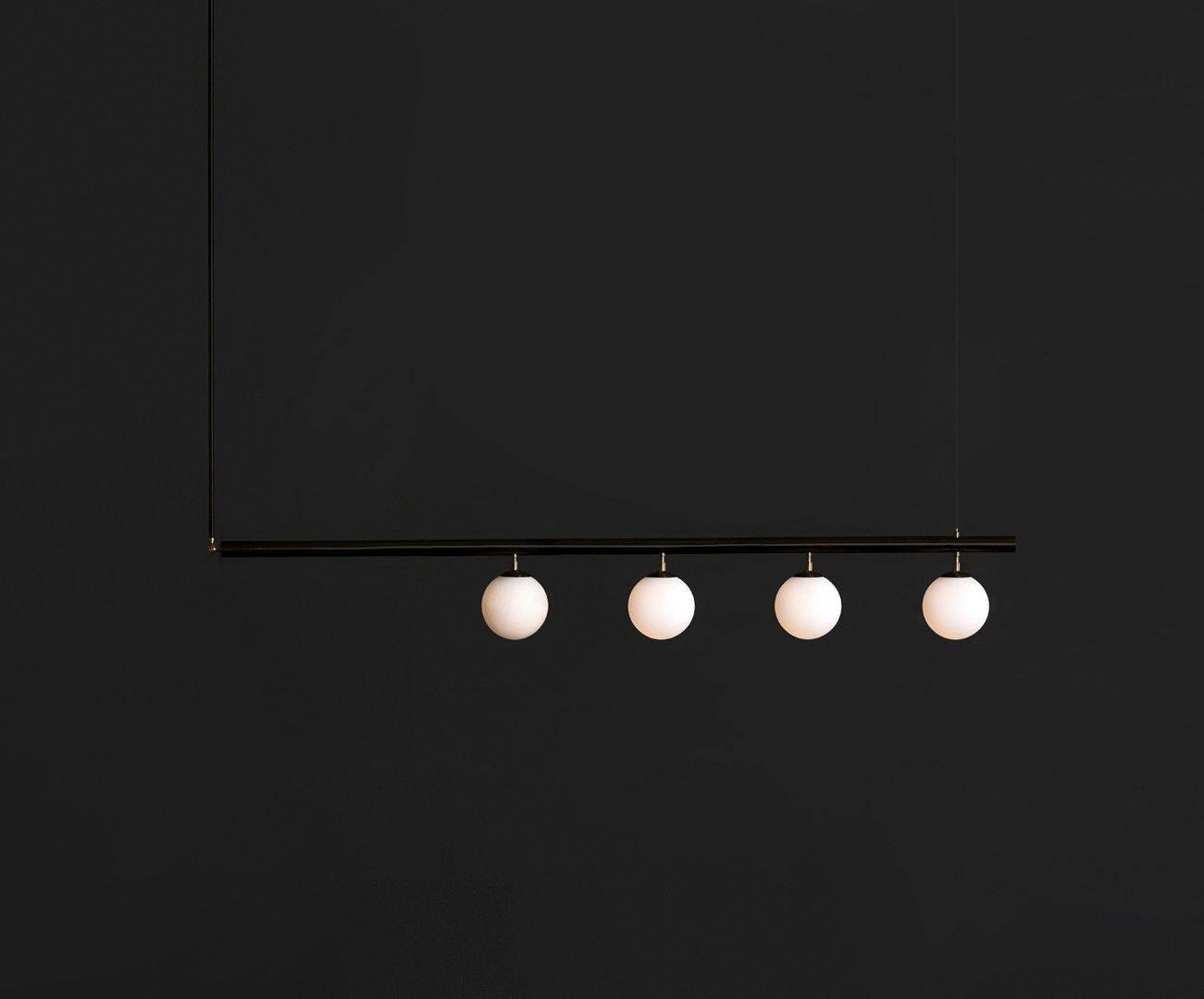 Solara Pendelleuchte Messing Linear Satellite Minimalistisch-Letslighting