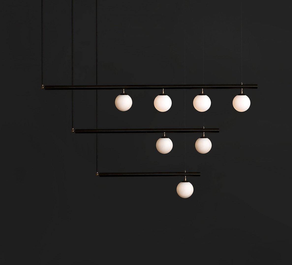 Solara Pendelleuchte Messing Linear Satellite Minimalistisch-Letslighting
