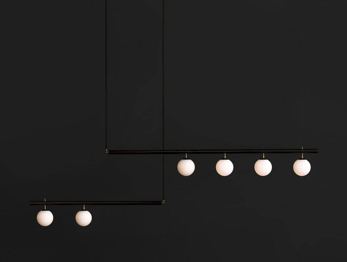 Solara Pendelleuchte Messing Linear Satellite Minimalistisch-Letslighting