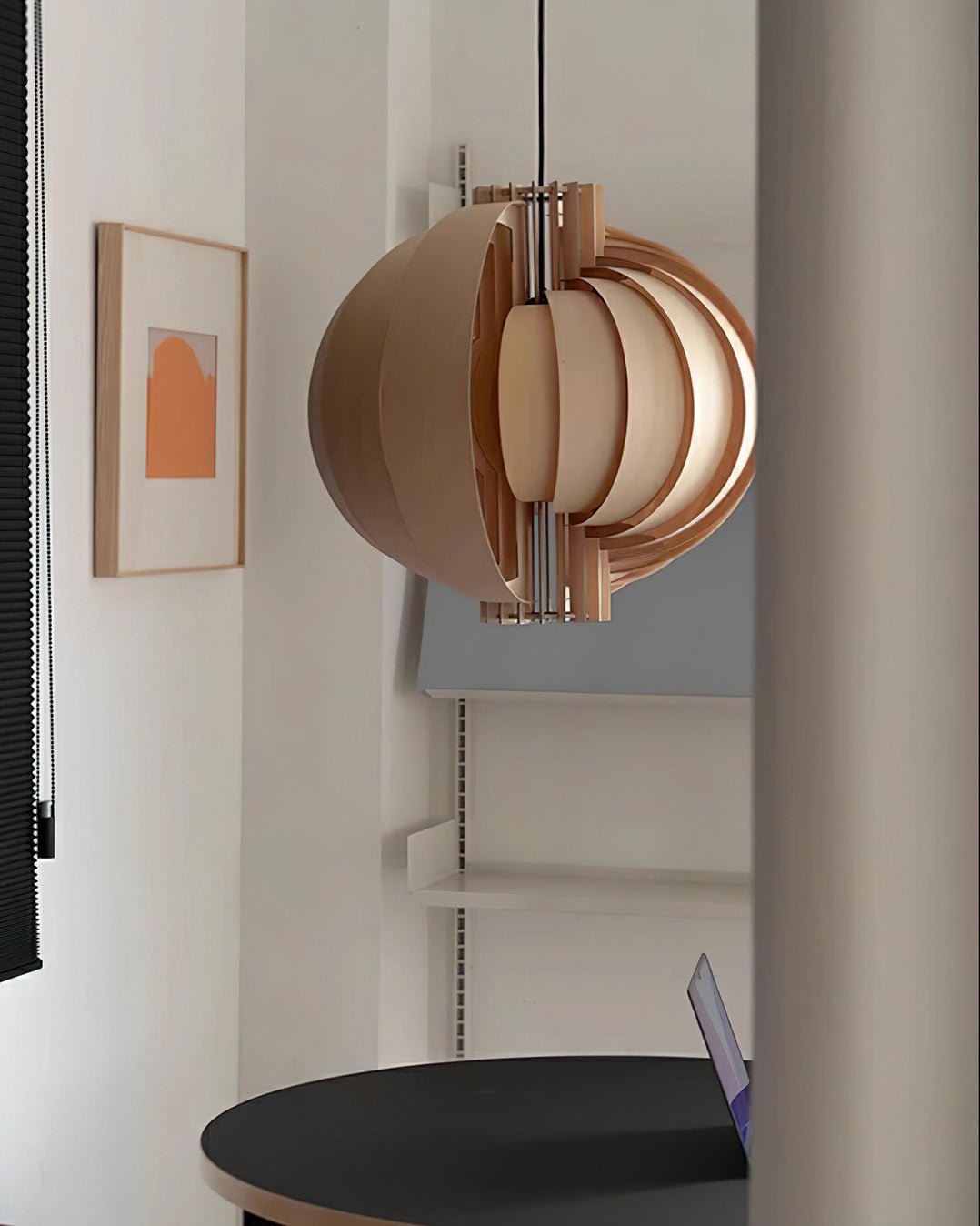 Ivraeus Premium Eleganz Ring Holz Pendelleuchte-Letslighting
