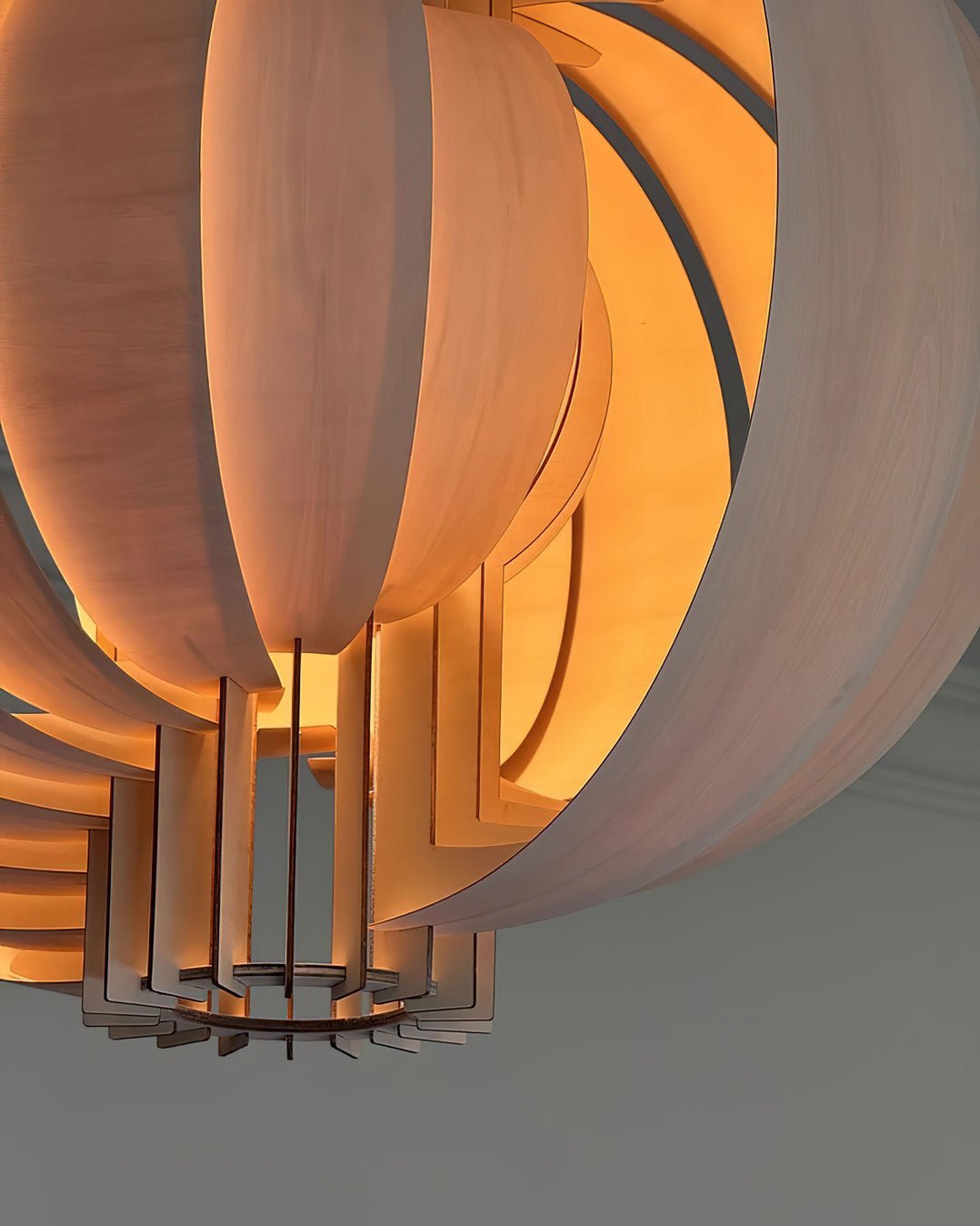 Ivraeus Premium Eleganz Ring Holz Pendelleuchte-Letslighting